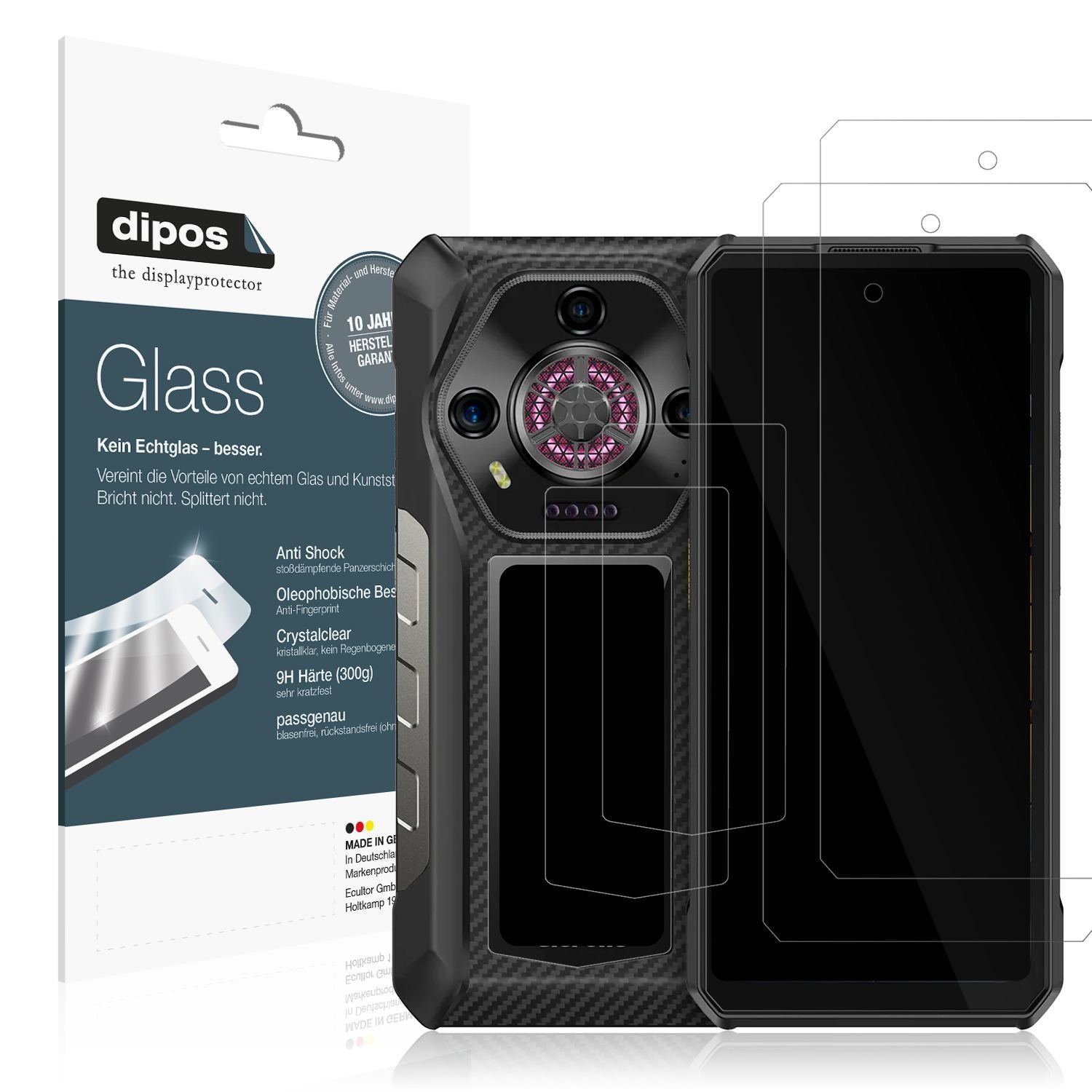 2x 9H Schutzfolie für Ulefone Armor 30 Pro (inkl.  (1)