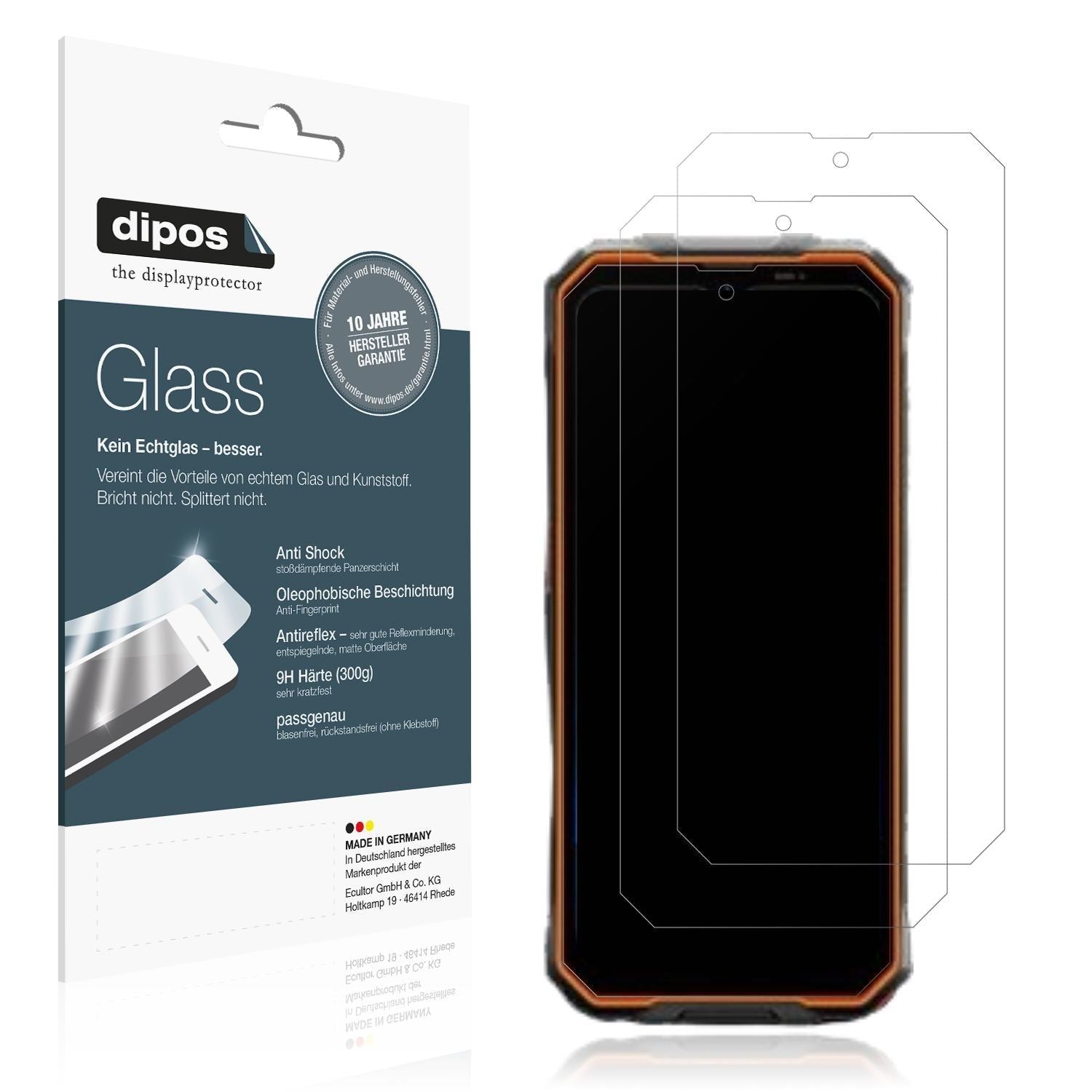 2x 9H Schutzfolie matt für Oscal Marine 2 Panzerfo (1)