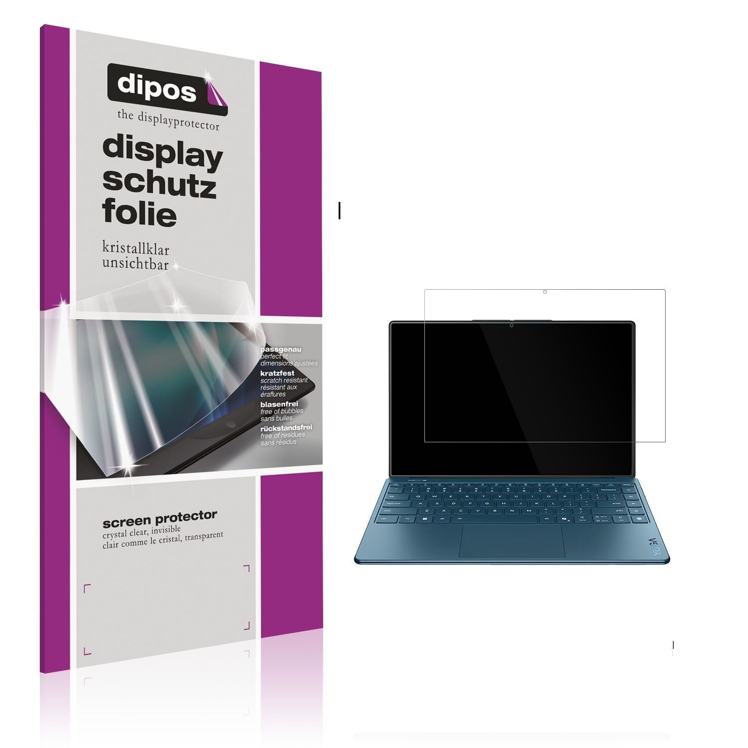 2x Schutzfolie klar für Lenovo Yoga 9 2-in-1 14ILL (1)