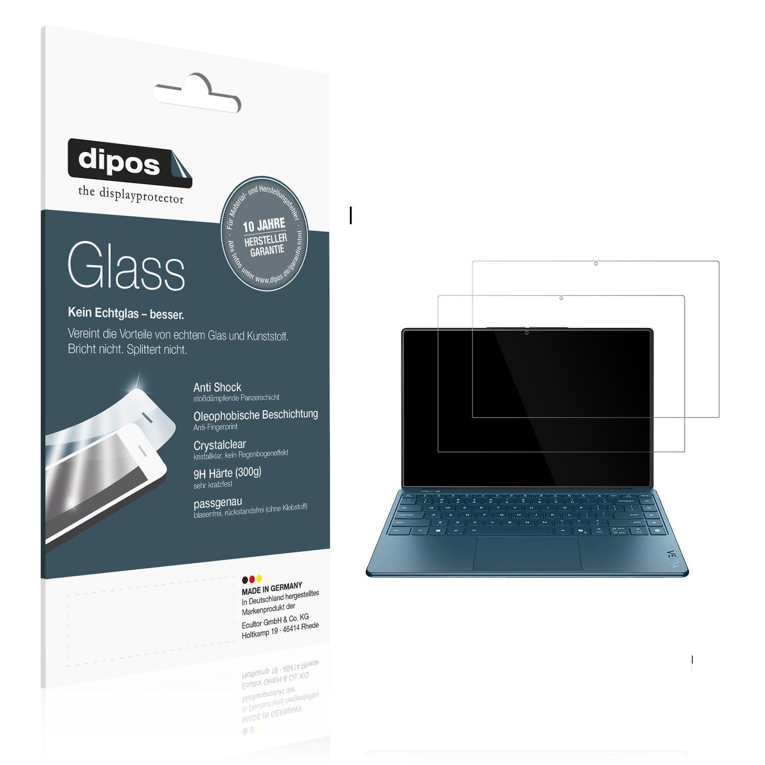 2x 9H Schutzfolie für Lenovo Yoga 9 2-in-1 14ILL10 (1)