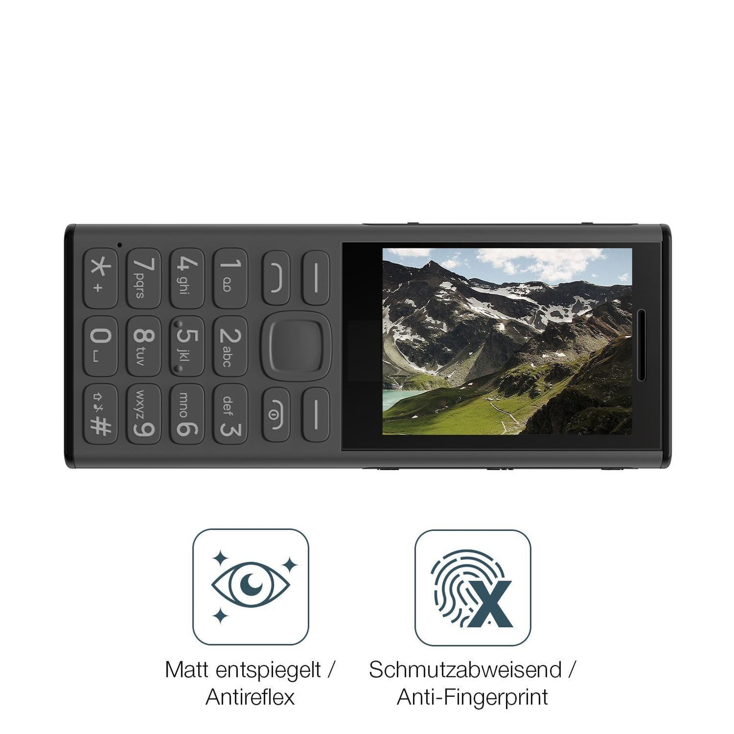 4x Schutzfolie matt für HMD 130 Music Display-Schu (4)