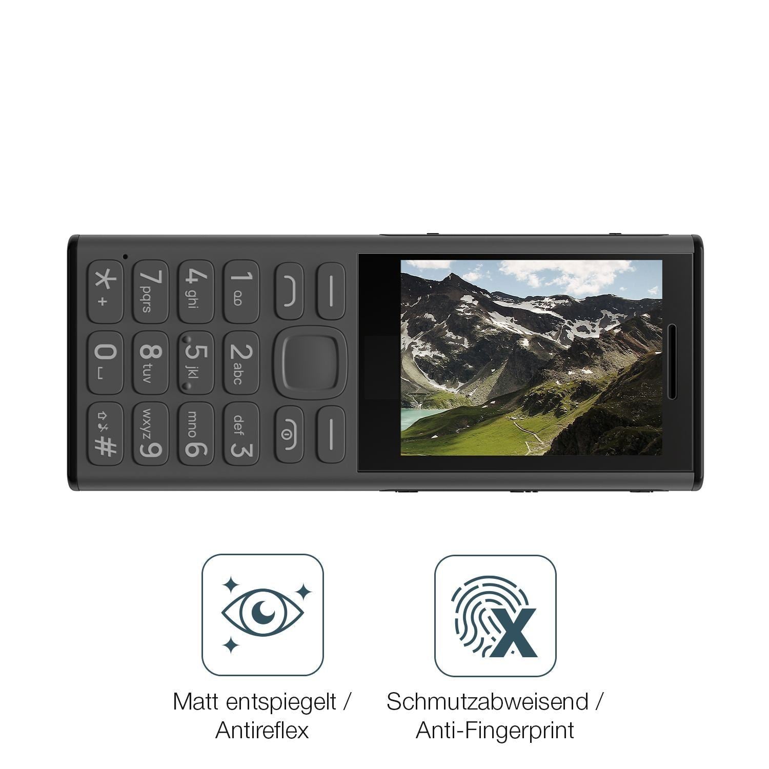 4x Schutzfolie matt für HMD 130 Music Display-Schu (4)