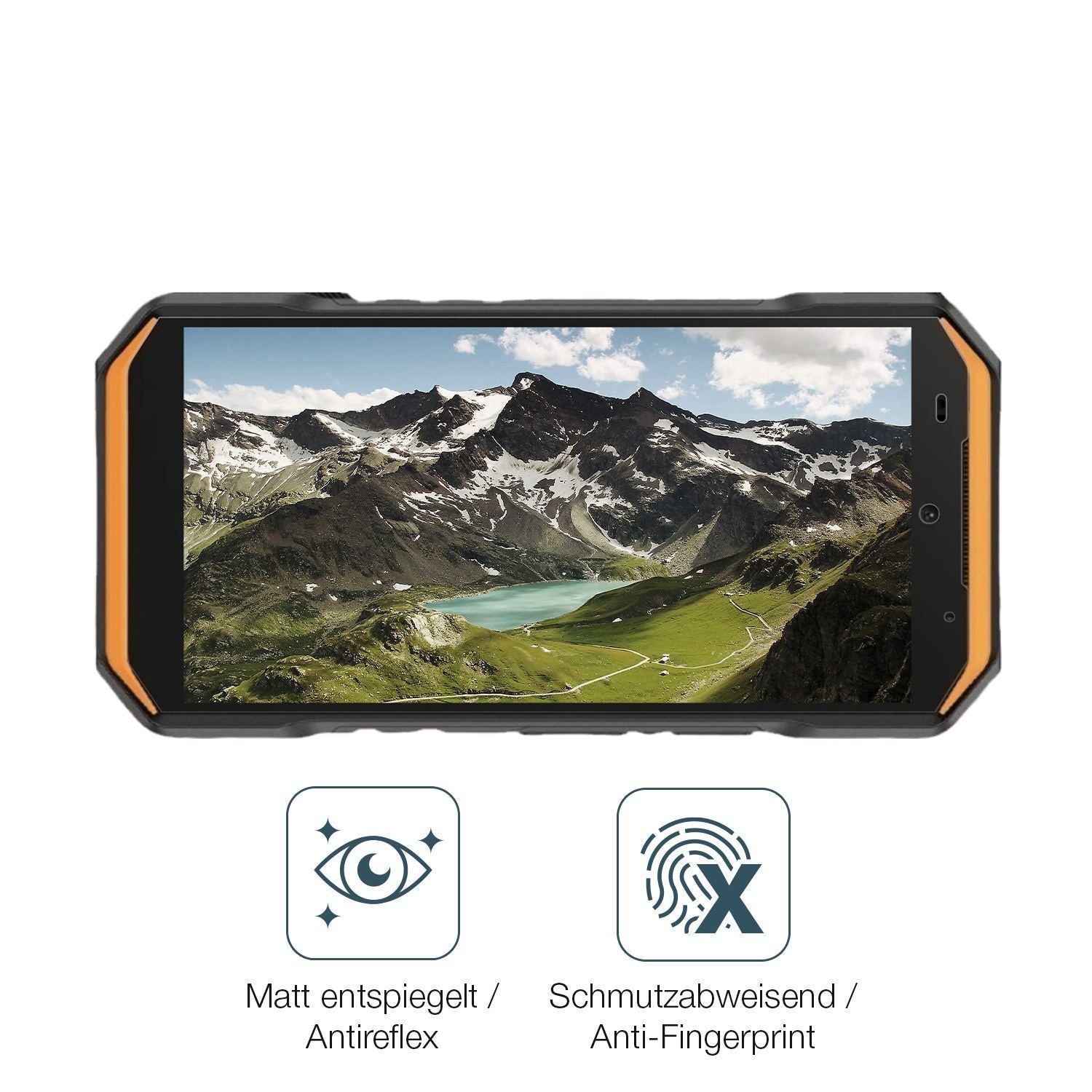 4x Schutzfolie matt für Ulefone Armor X32 Display- (4)