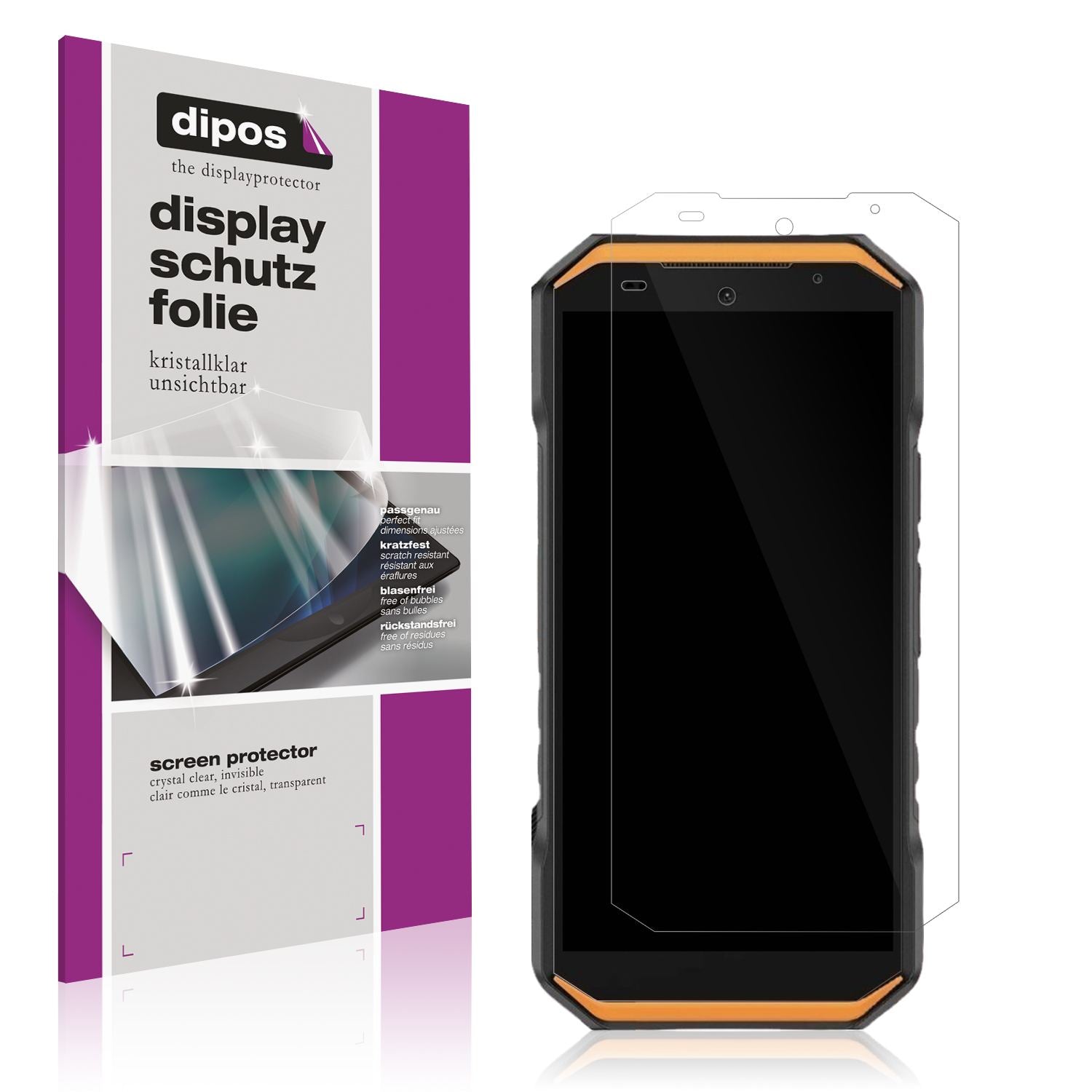 4x Schutzfolie klar für Ulefone Armor X32 Pro Disp (1)