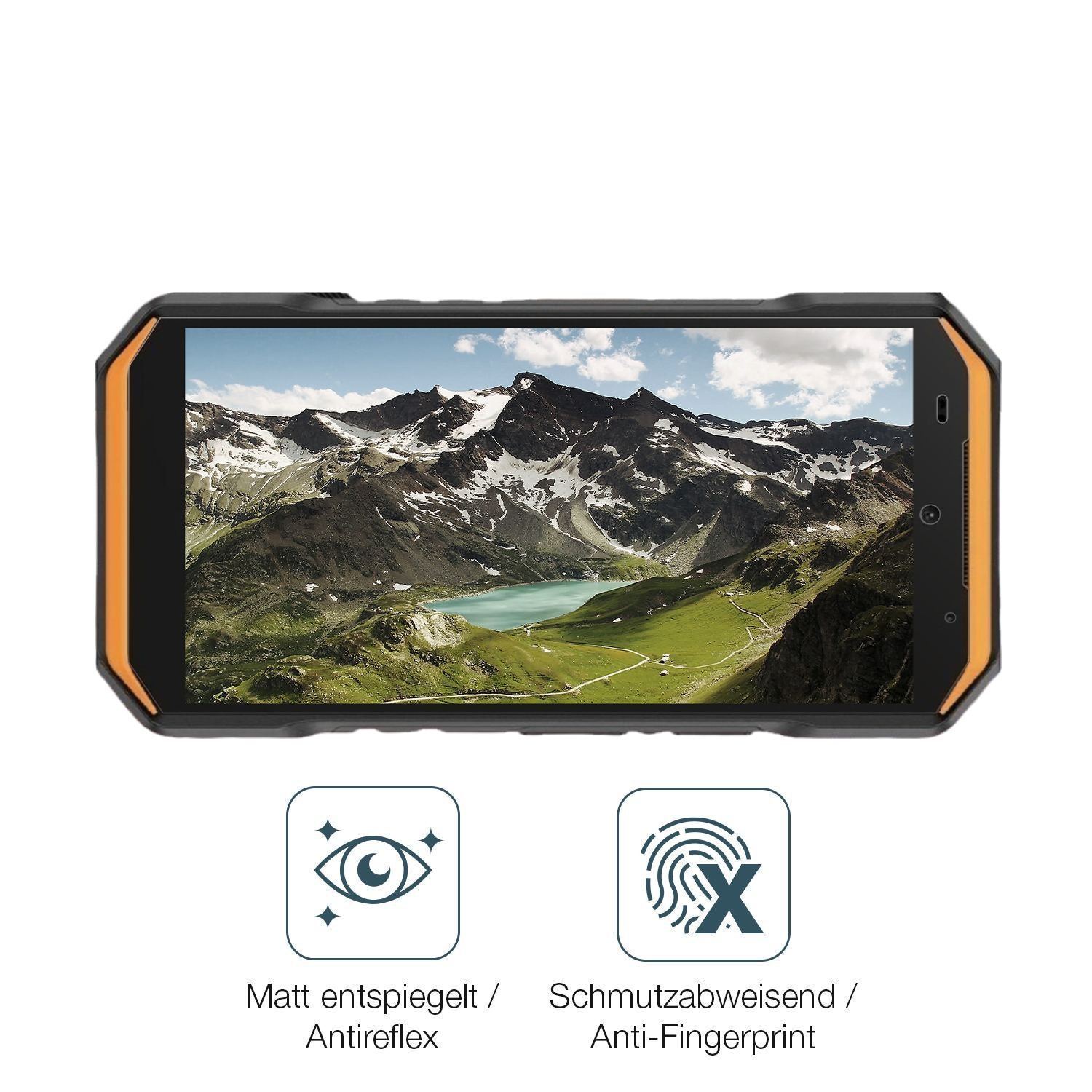 4x Schutzfolie matt für Ulefone Armor X32 Pro Disp (4)
