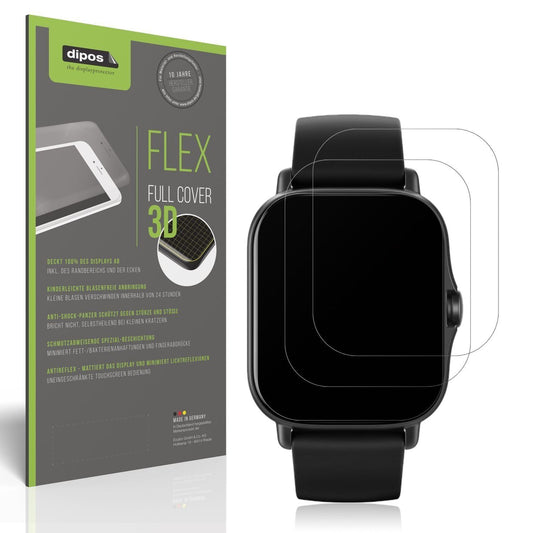 2x Full Cover Schutzfolie matt für Amazfit Gts 2e (1)