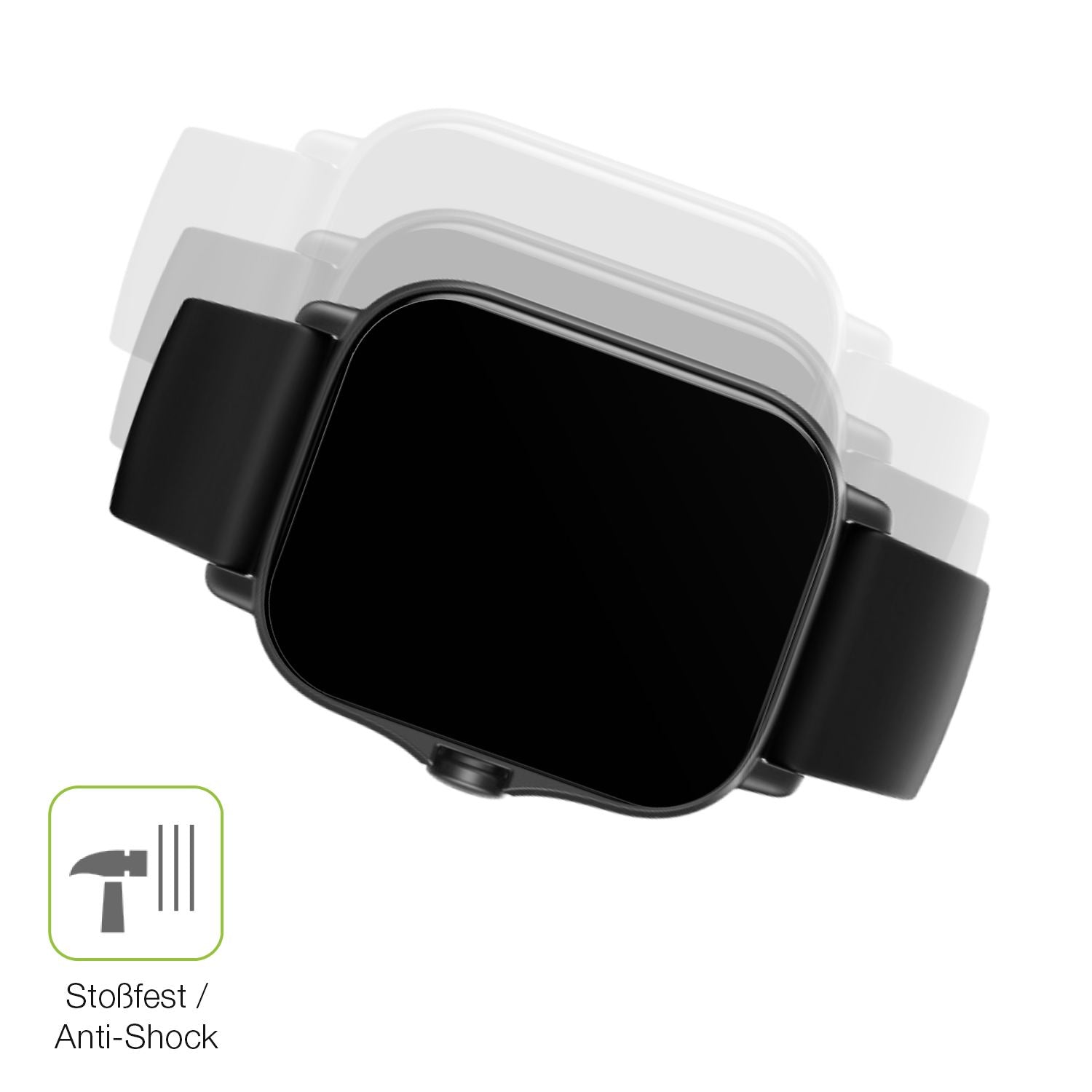 2x Full Cover Schutzfolie matt für Amazfit Gts 2e (4)