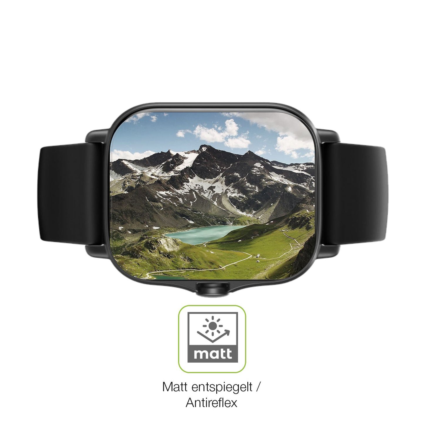 2x Full Cover Schutzfolie matt für Amazfit Gts 2e (5)