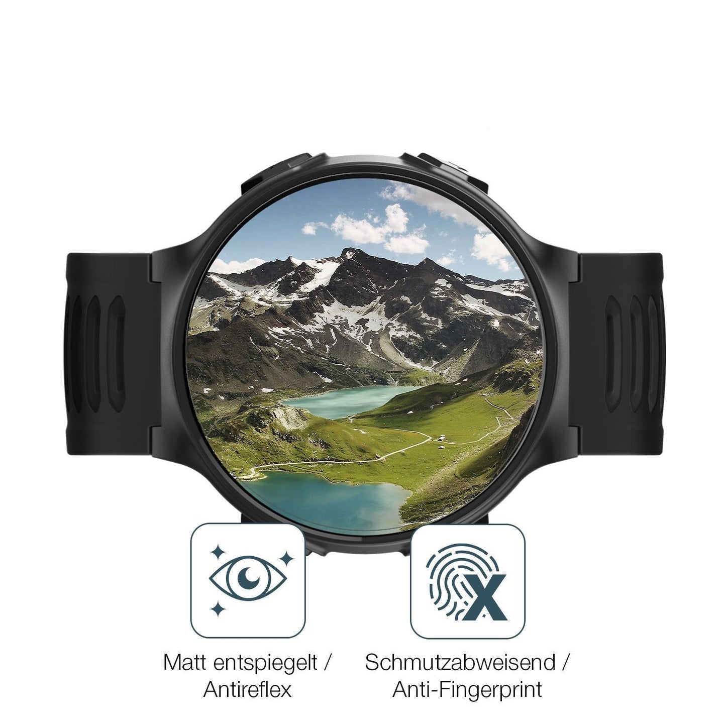 2x 9H Schutzfolie matt für Kiprun GPS 500 Coros Pa (5)