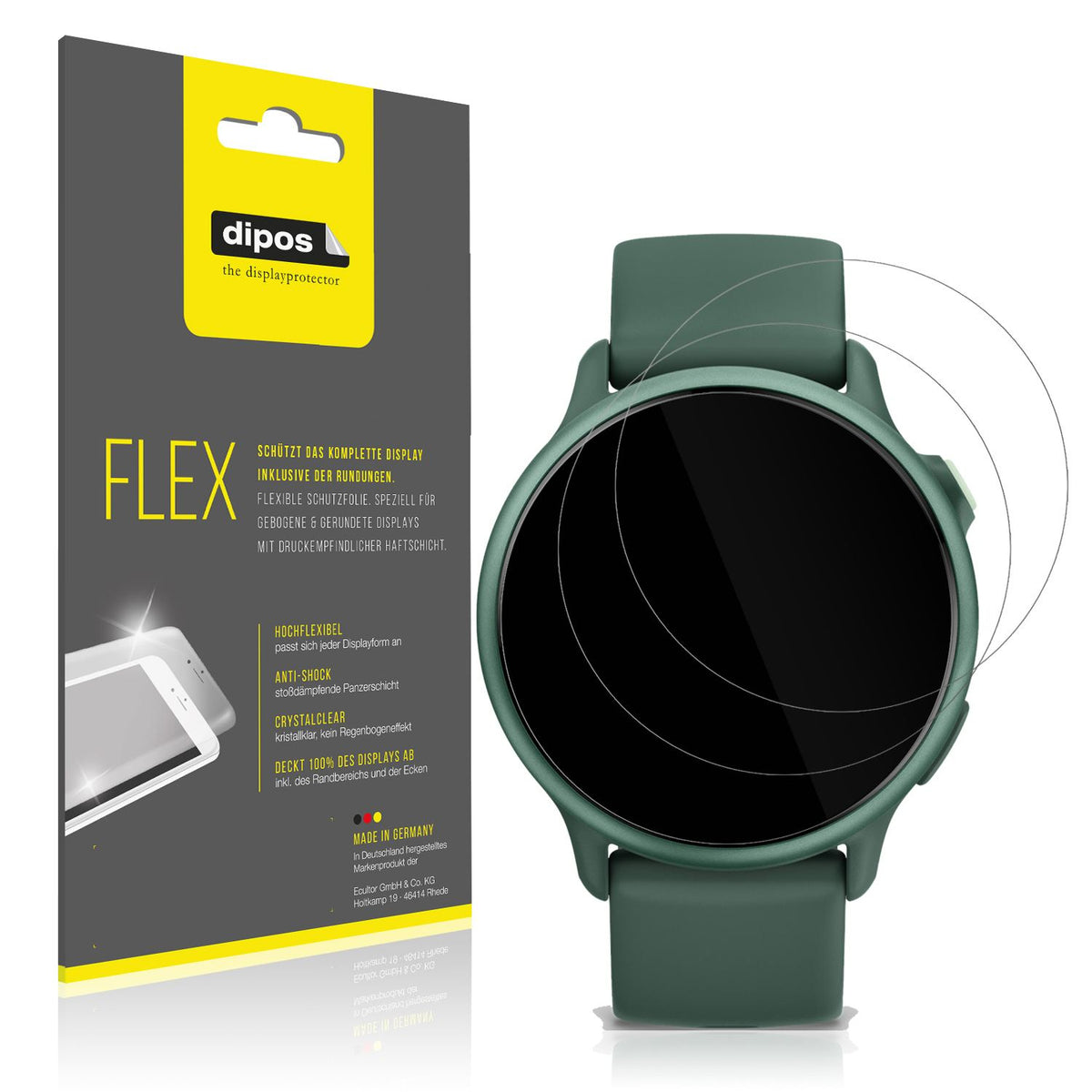 2x 3D Full Cover Schutzfolie für Garmin vivoactive (1)
