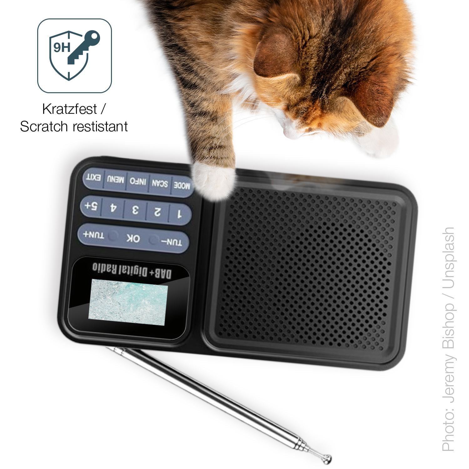 2x 9H Schutzfolie für Gallypek DAB Radio Panzerfol (3)