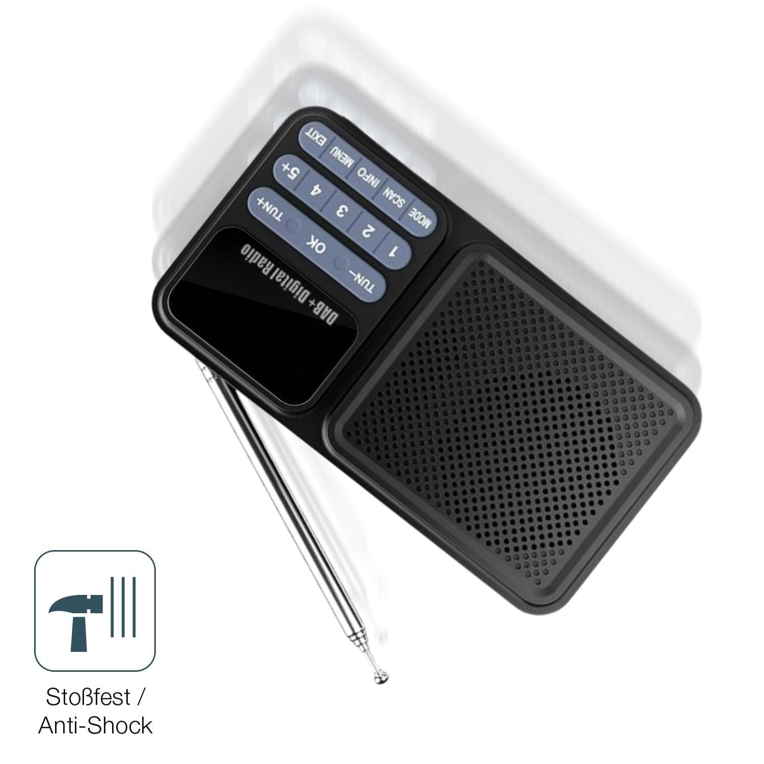2x 9H Schutzfolie für Gallypek DAB Radio Panzerfol (4)