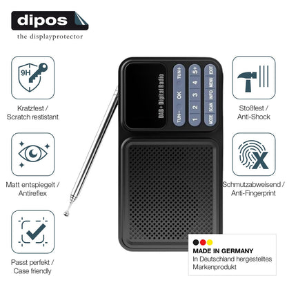 2x 9H Schutzfolie matt für Gallypek DAB Radio Panz (7)
