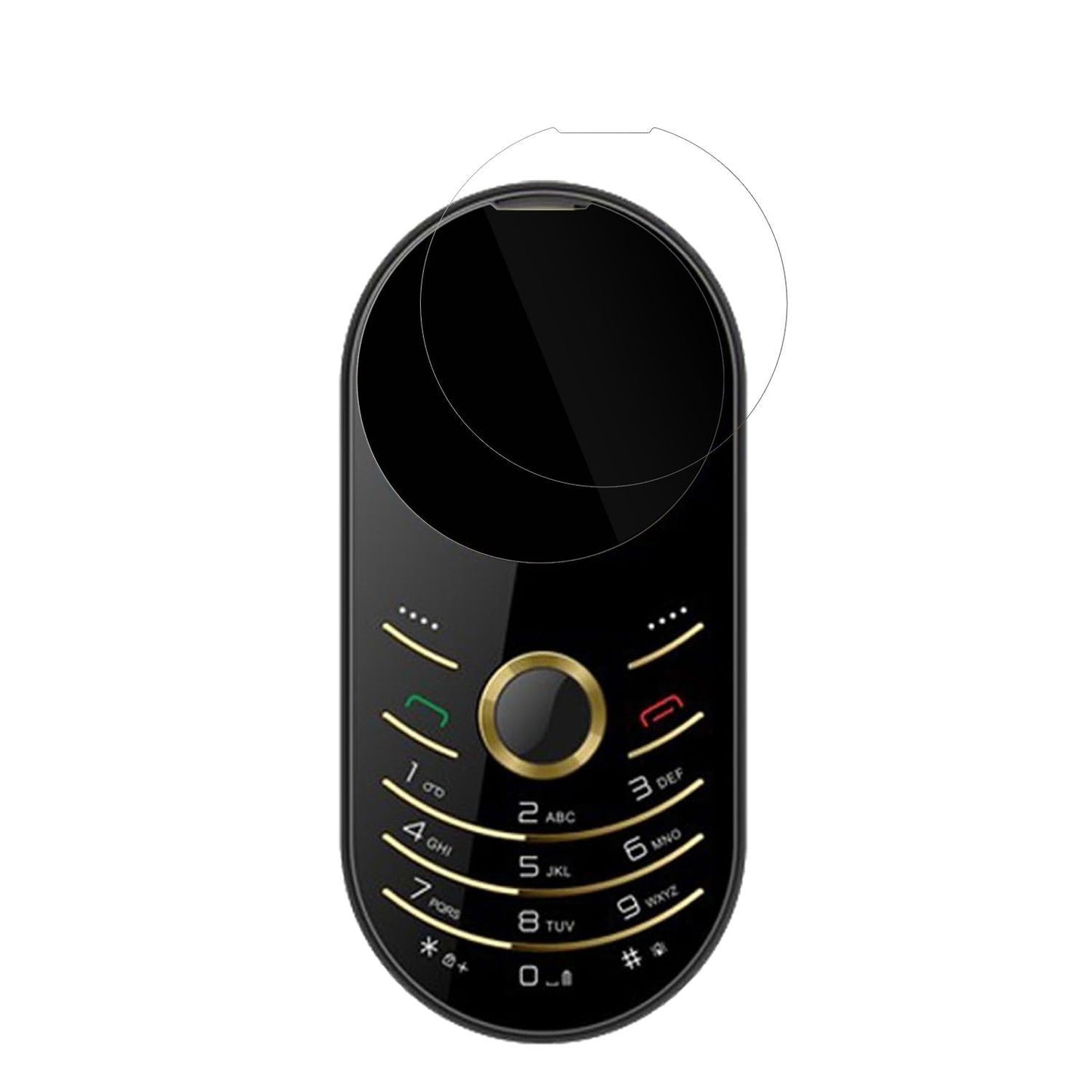 4x Schutzfolie klar für I Kall K59 Circle Display- (2)