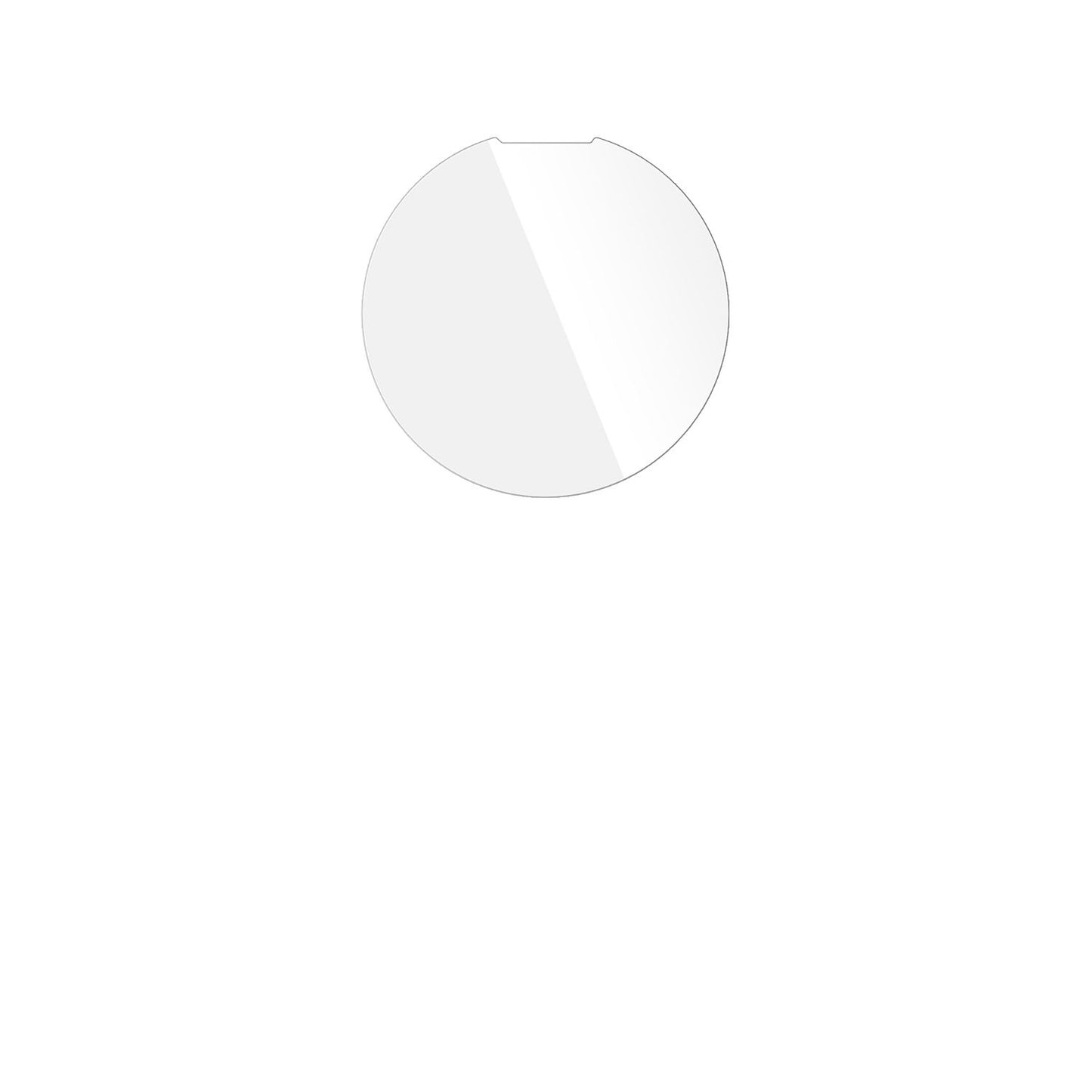 4x Schutzfolie klar für I Kall K59 Circle Display- (3)
