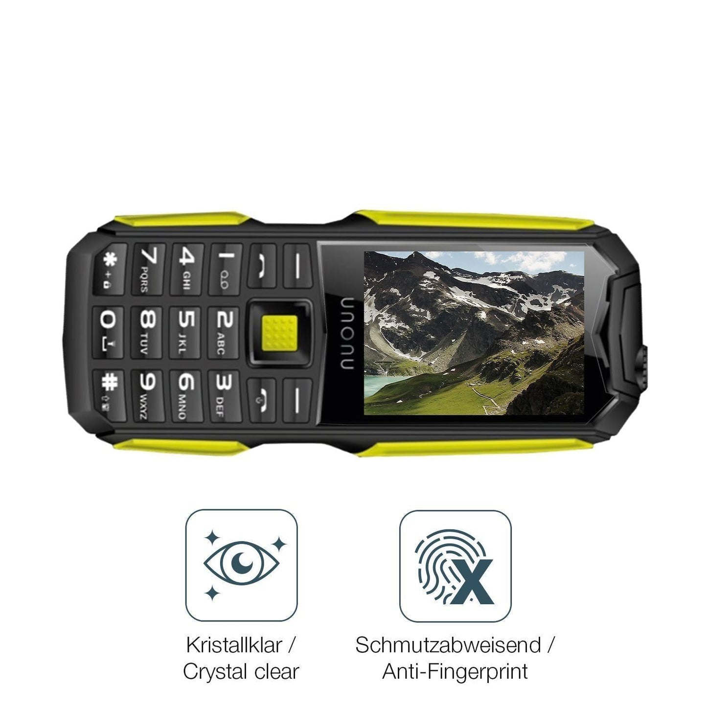 4x Schutzfolie klar für Unonu UR5L Display-Schutzf (4)