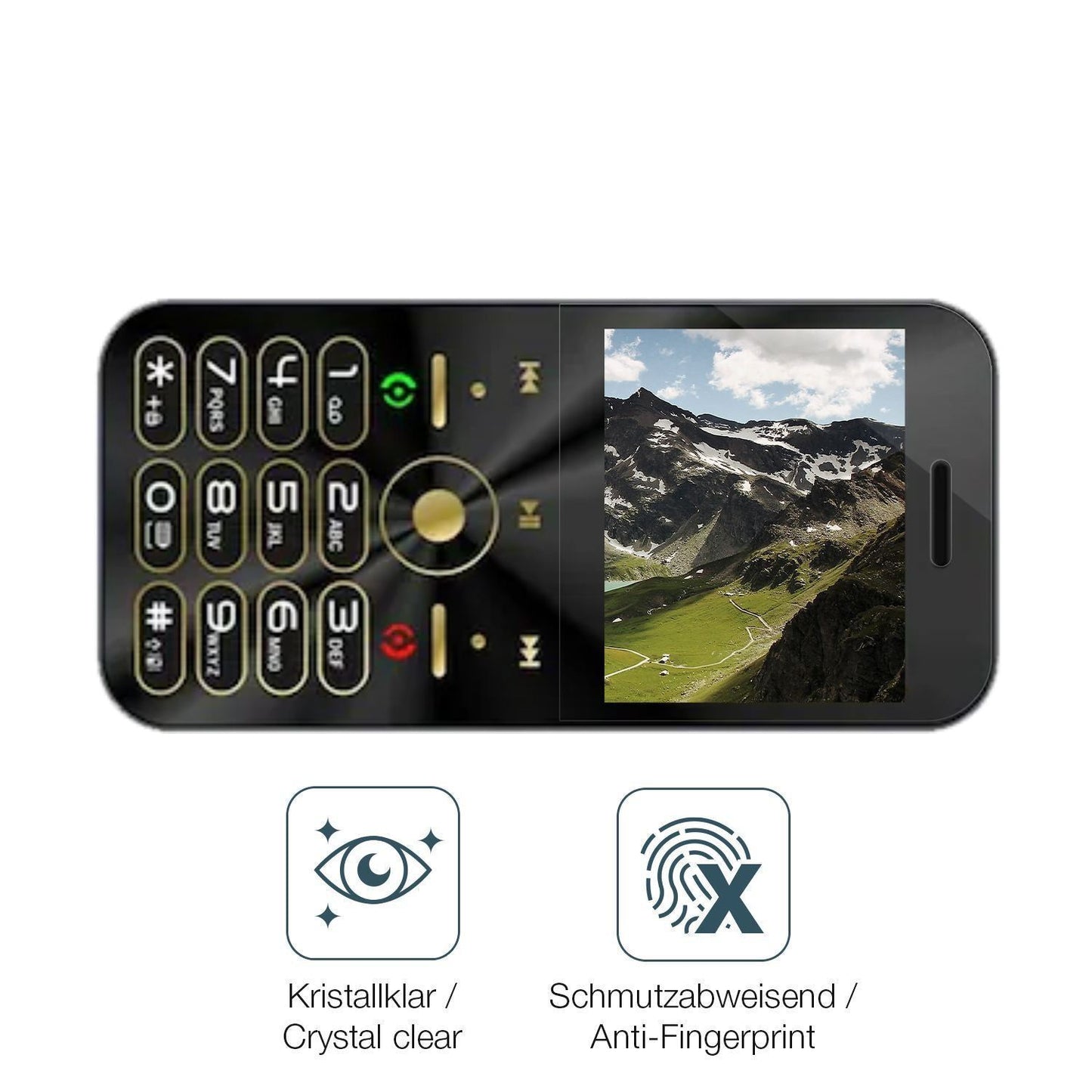 4x Schutzfolie klar für I Kall A2 Display-Schutzfo (4)