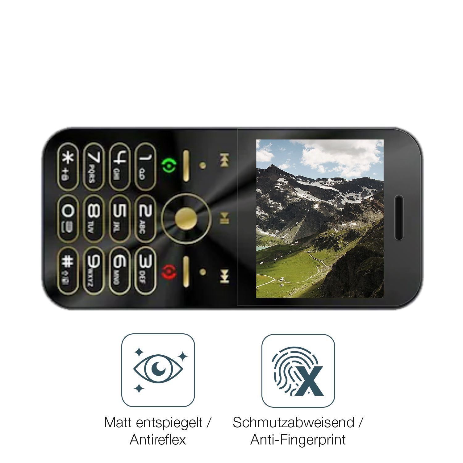 4x Schutzfolie matt für I Kall A2 Display-Schutzfo (4)