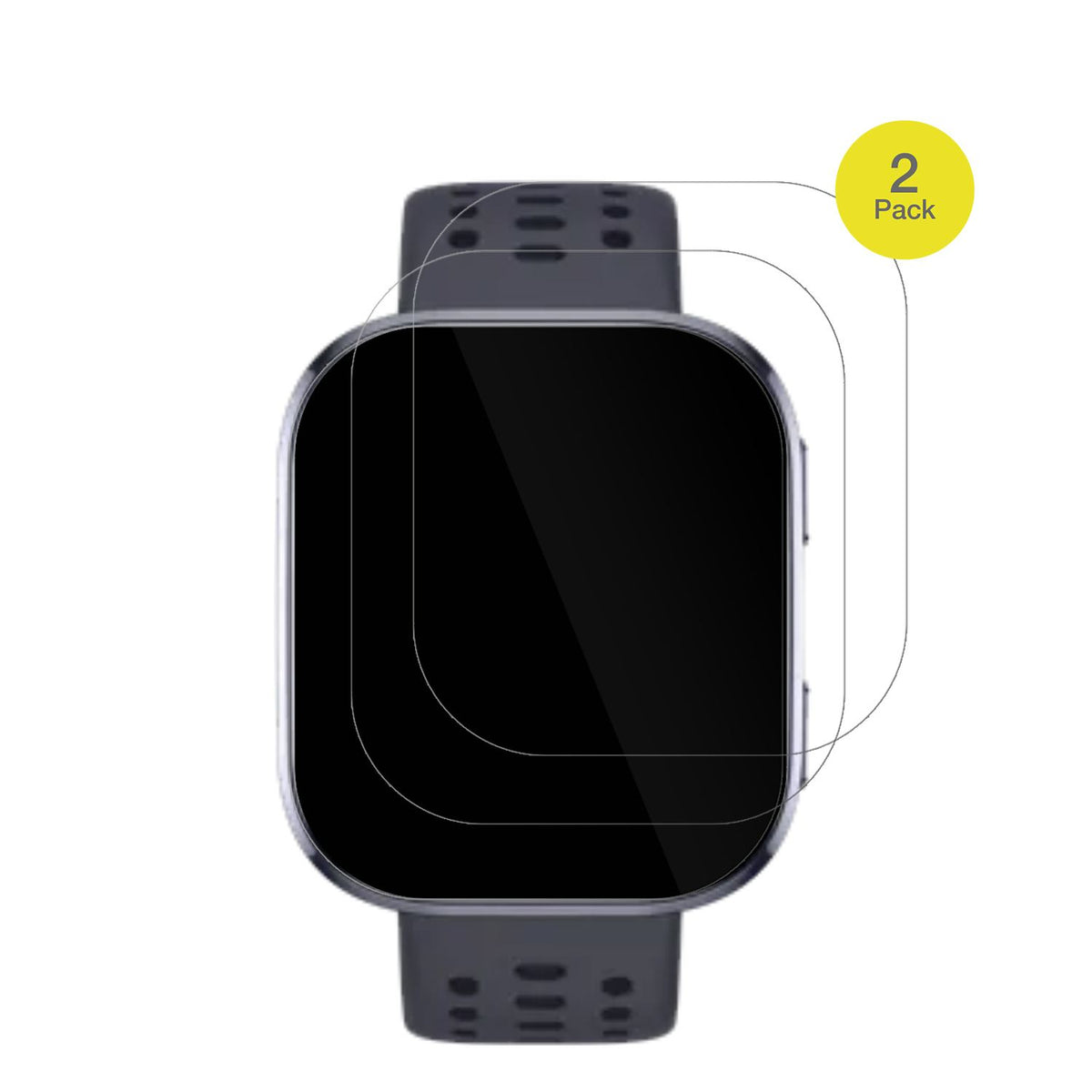 2x 3D Full Cover Schutzfolie für Huami Amazfit Bip (2)