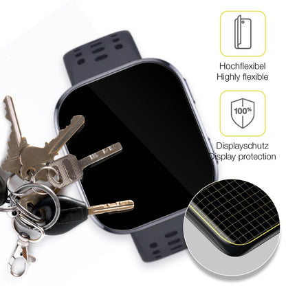 2x 3D Full Cover Schutzfolie für Huami Amazfit Bip (3)