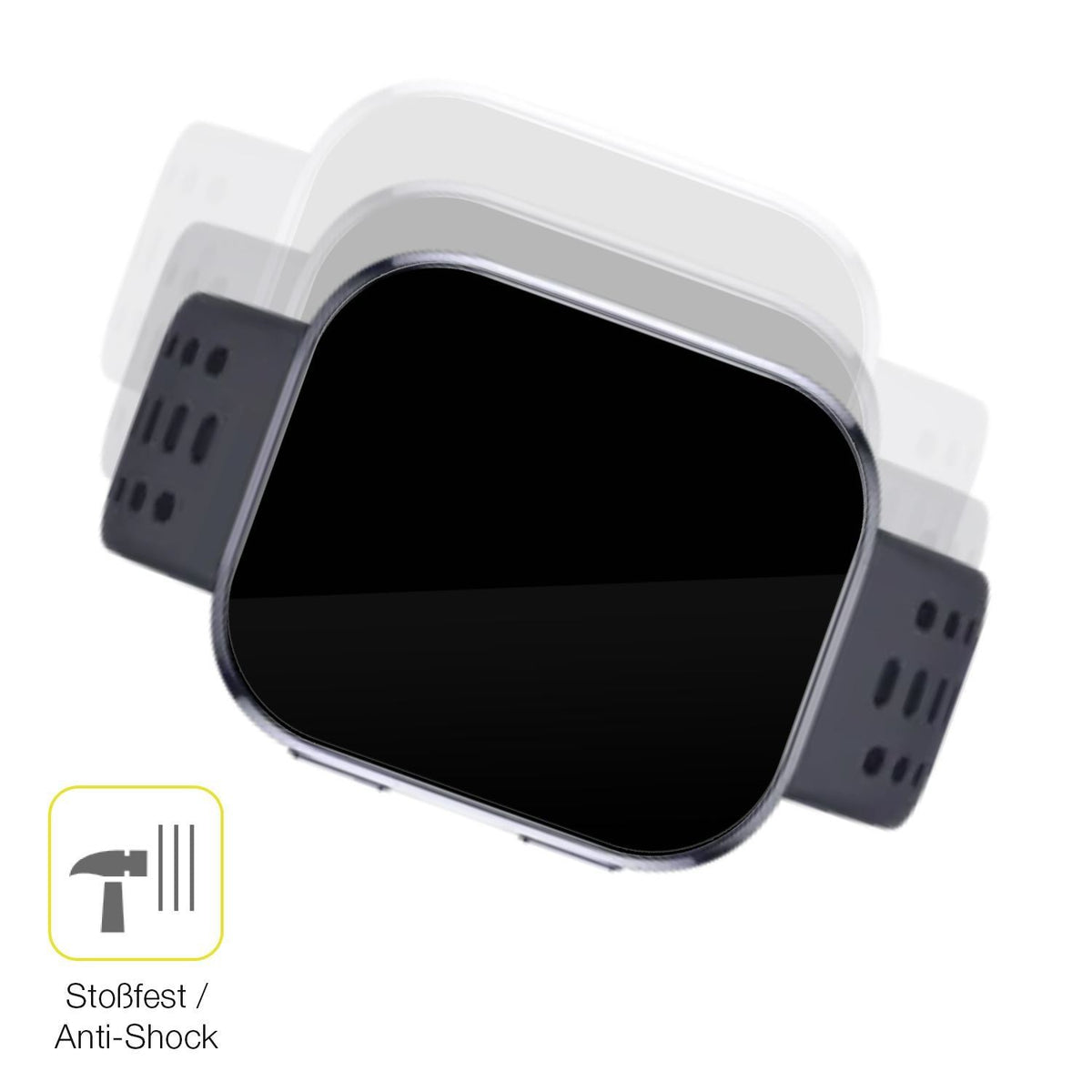 2x 3D Full Cover Schutzfolie für Huami Amazfit Bip (4)