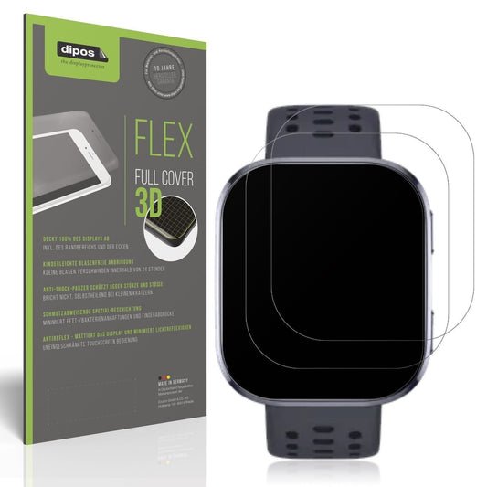 2x Full Cover Schutzfolie matt für Huami Amazfit B (1)