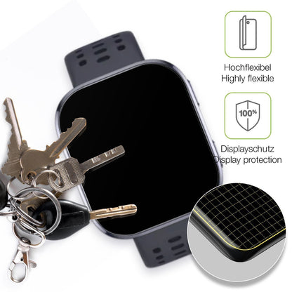2x Full Cover Schutzfolie matt für Huami Amazfit B (3)