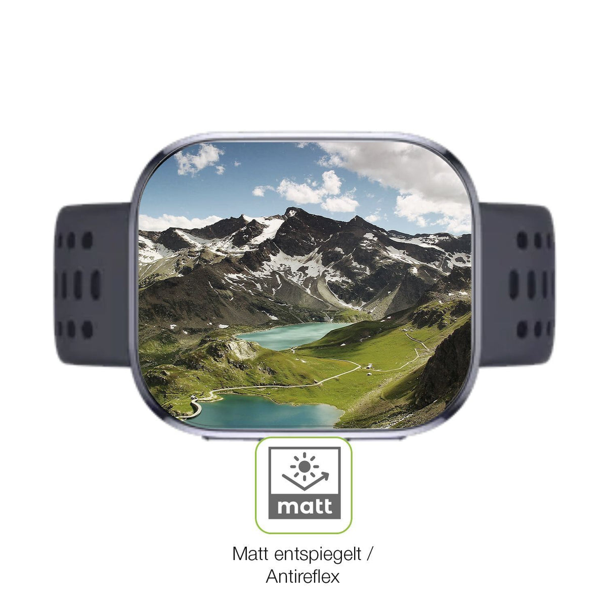 2x Full Cover Schutzfolie matt für Huami Amazfit B (5)