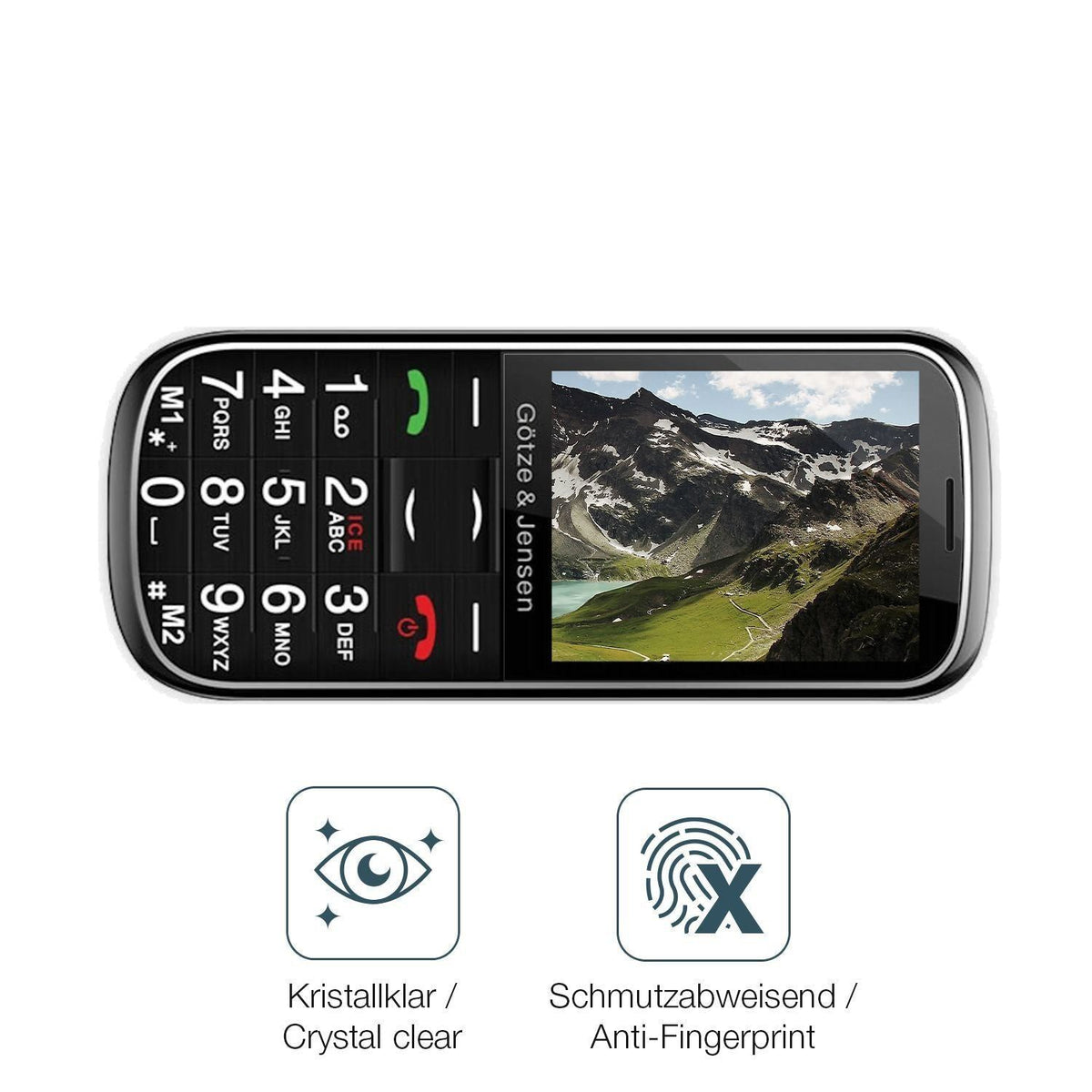 4x Schutzfolie klar für Gotze Jensen GFE39 Display (4)