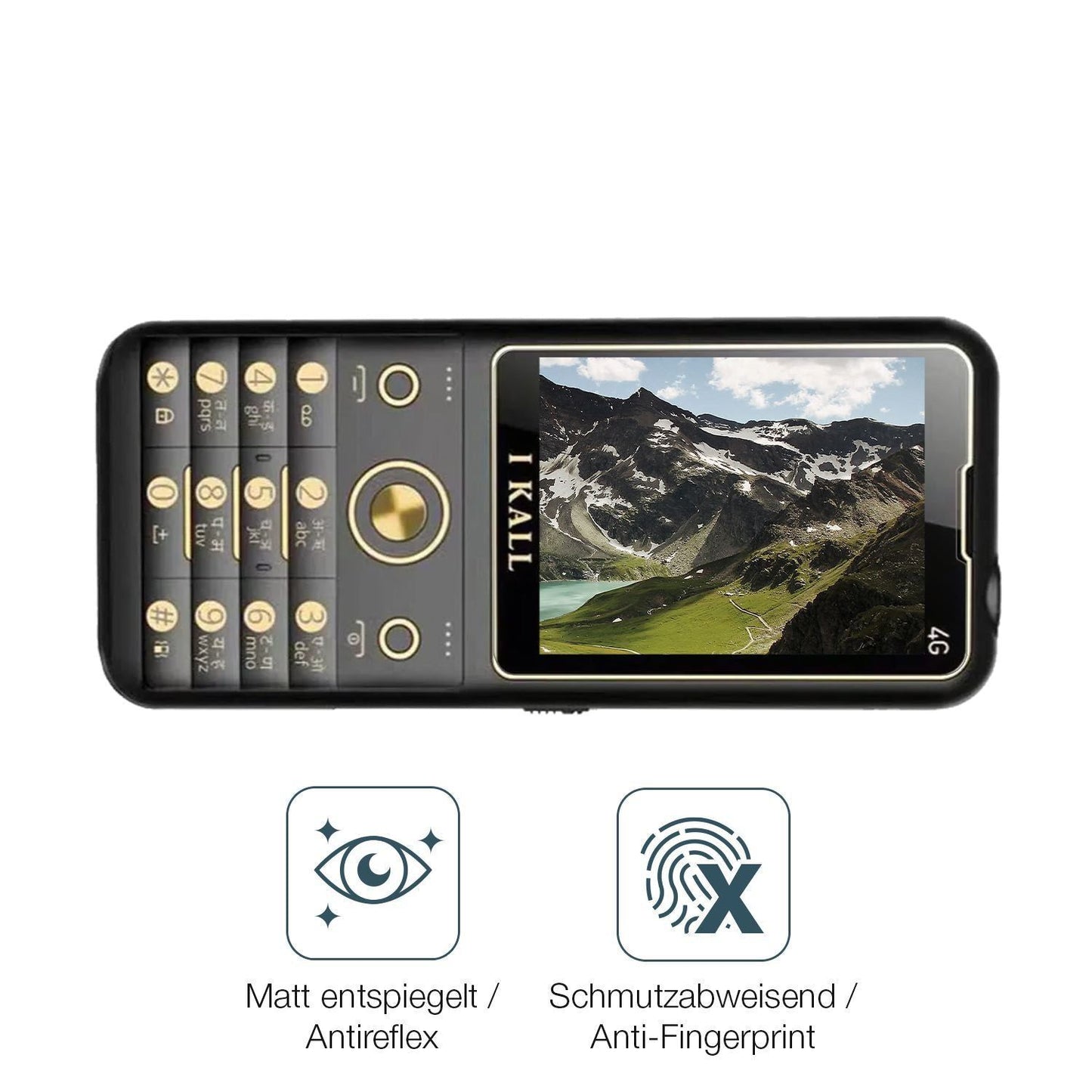 4x Schutzfolie matt für I Kall K11 Pro 4G Display- (4)