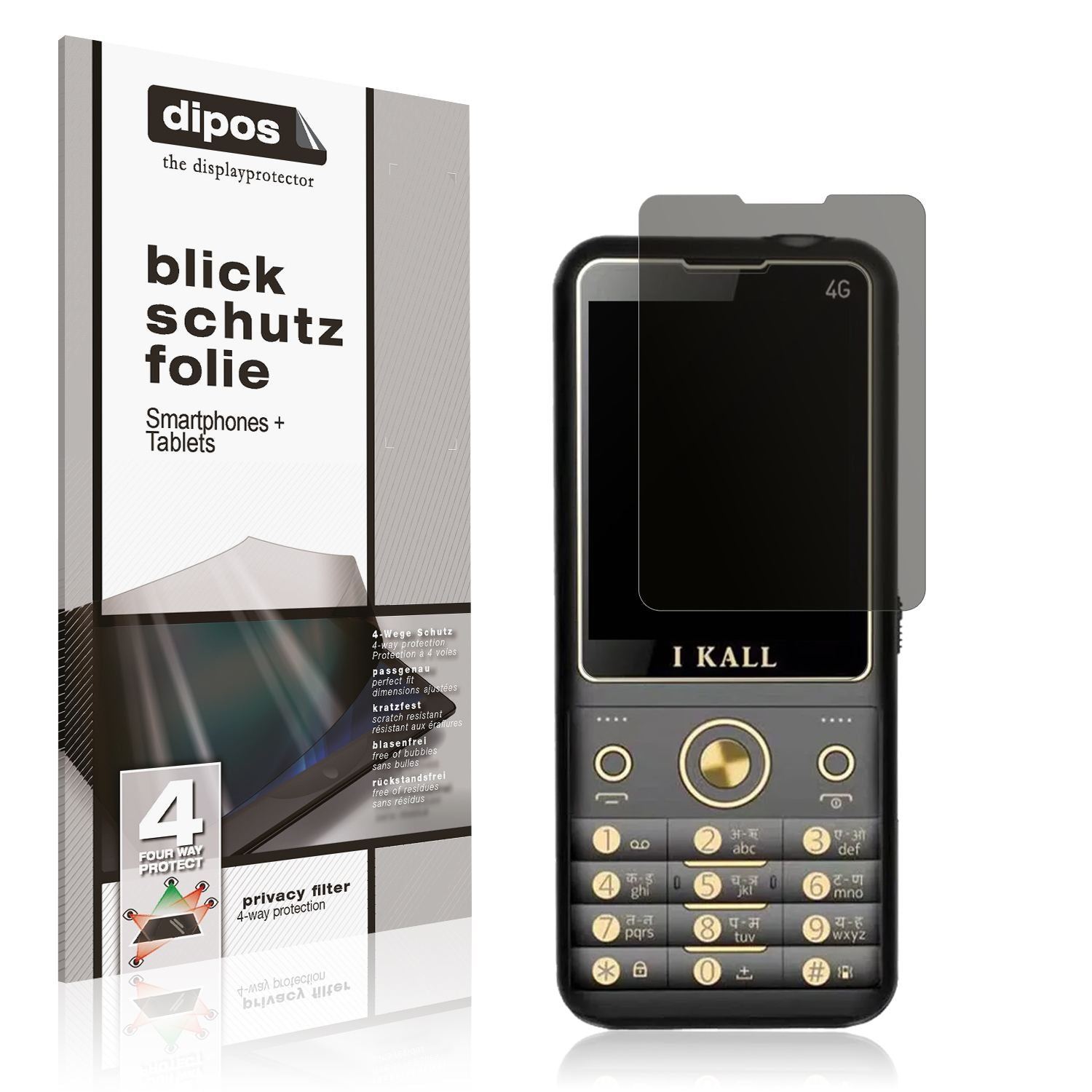 Blickschutzfolie für I Kall K11 Pro 4G matt Schutz (1)