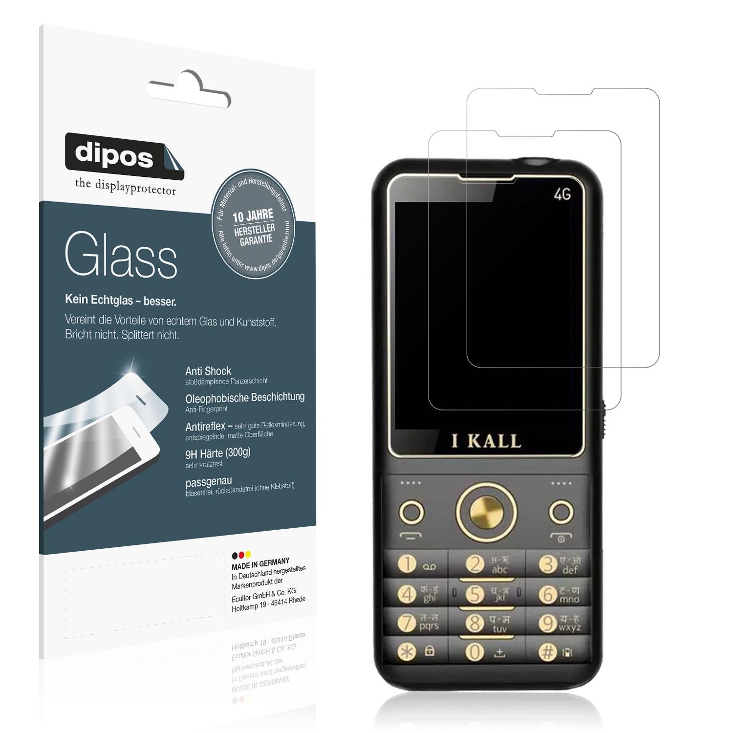 2x 9H Schutzfolie matt für I Kall K11 Pro 4G Panze (1)
