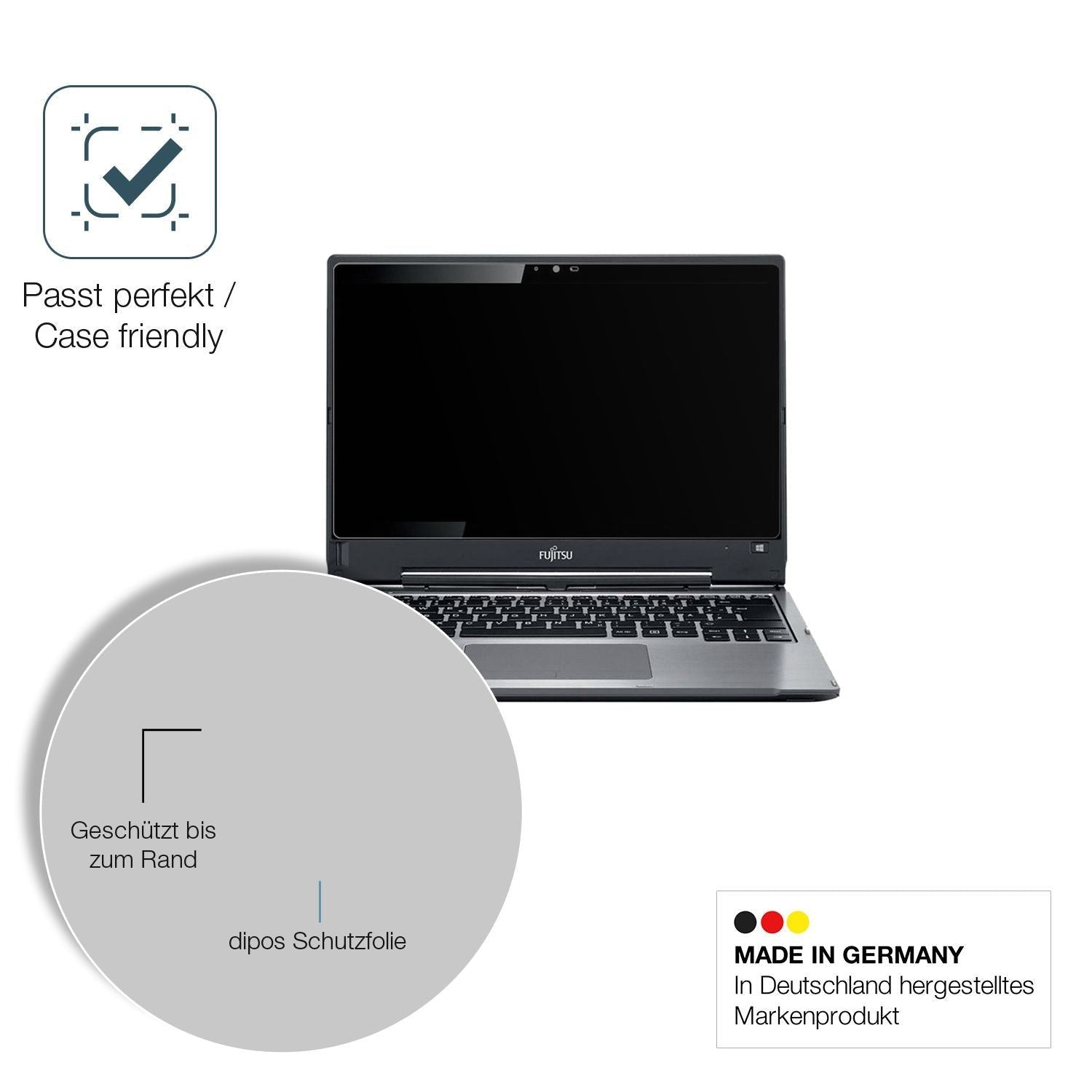 2x 9H Schutzfolie matt für Fujitsu Lifebook T936 P (6)