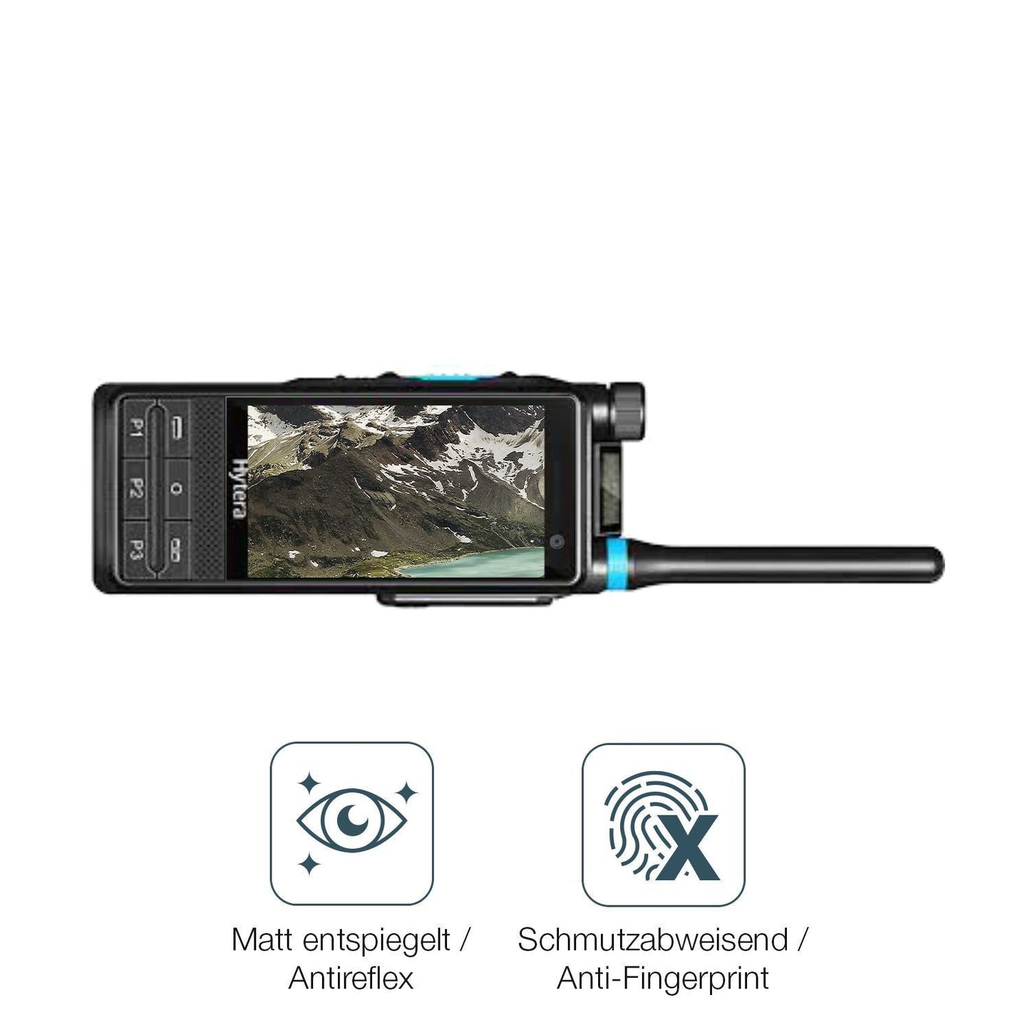 4x Schutzfolie matt für Hytera PTC680 Display-Schu (4)