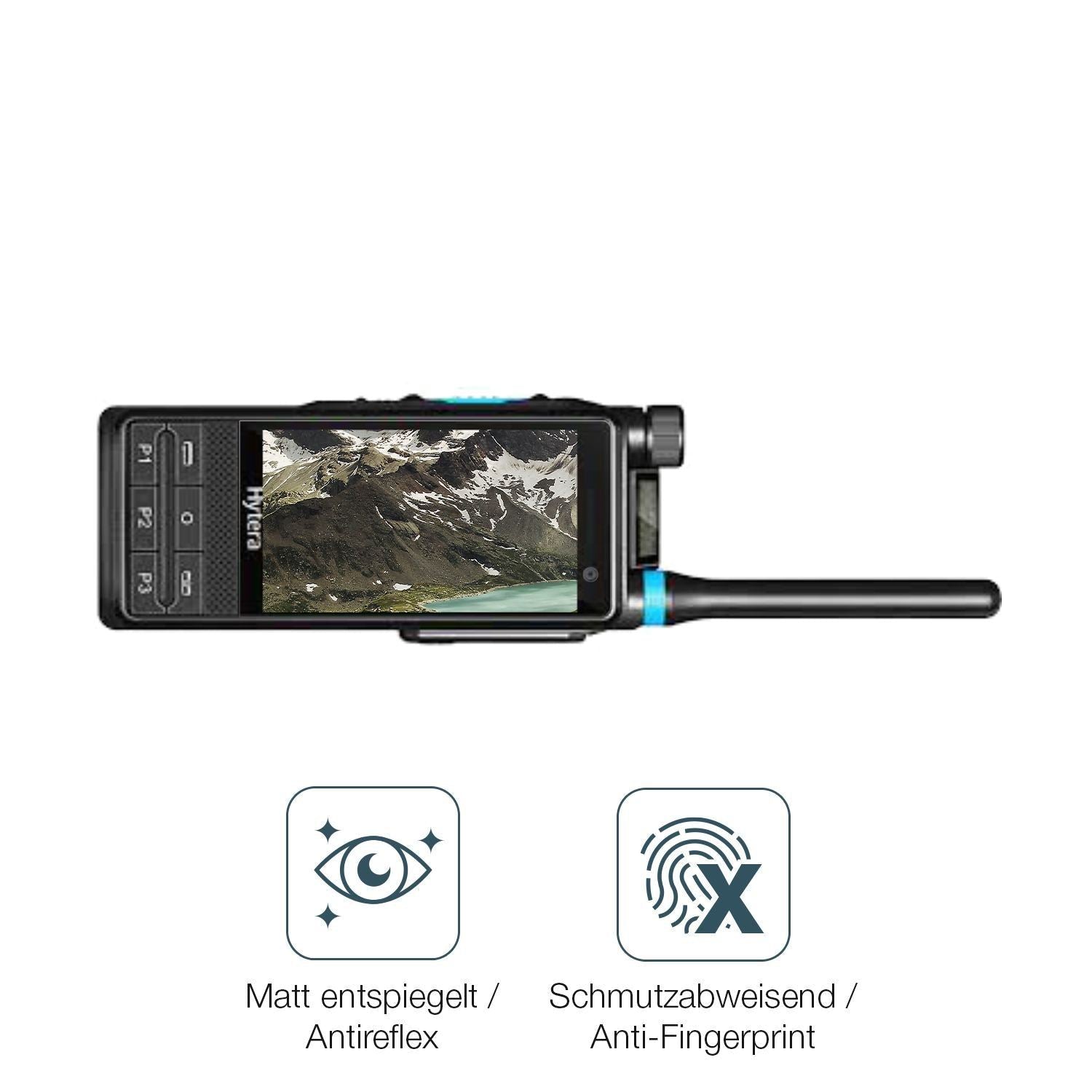 4x Schutzfolie matt für Hytera PTC680 Display-Schu (4)