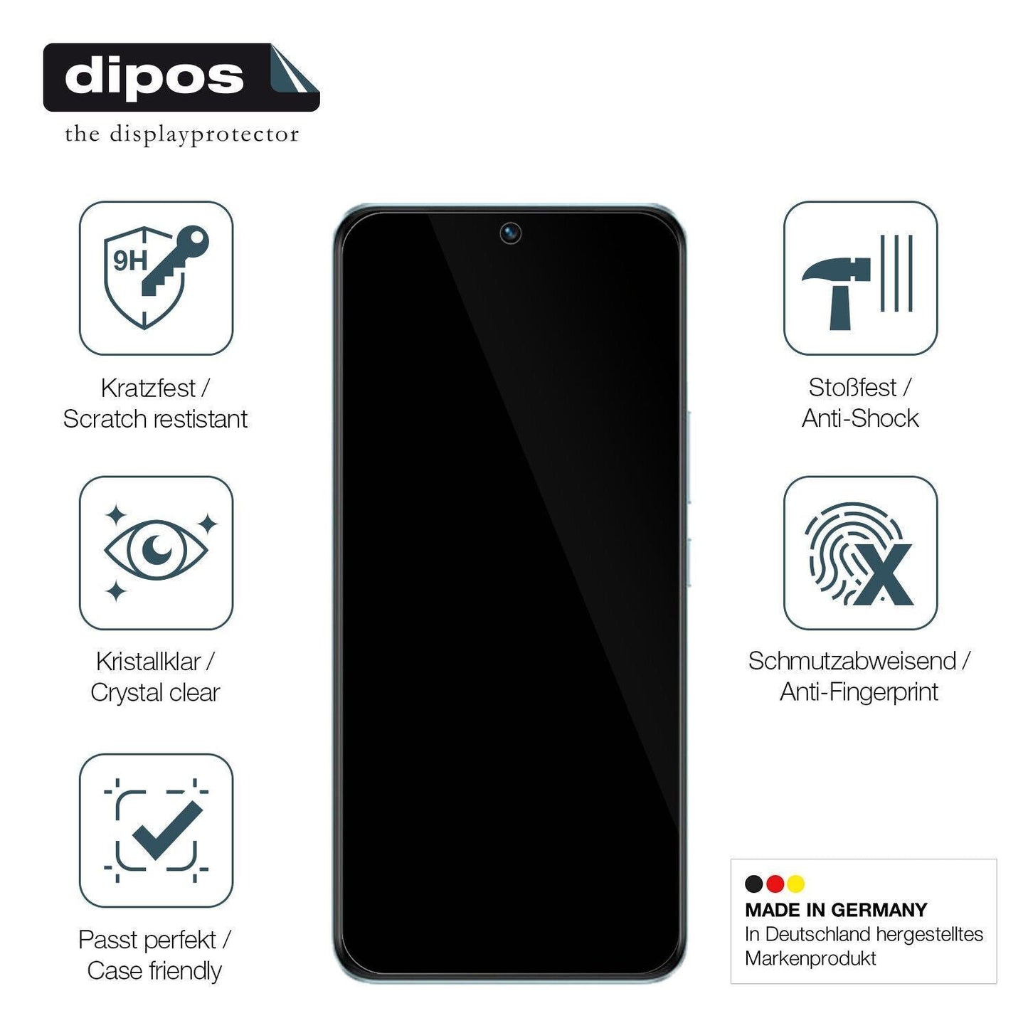 1x 9H Schutzfolie für VIVO iQOO Z6 Pro Panzerfolie (7)