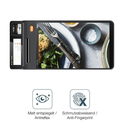 2x 9H Schutzfolie matt für Telpo M10 Back-Display  (5)
