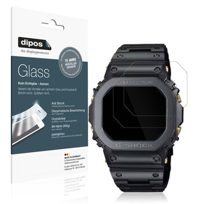 2x 9H Schutzfolie für Casio W-216H-1AV Eckig Panze (1)