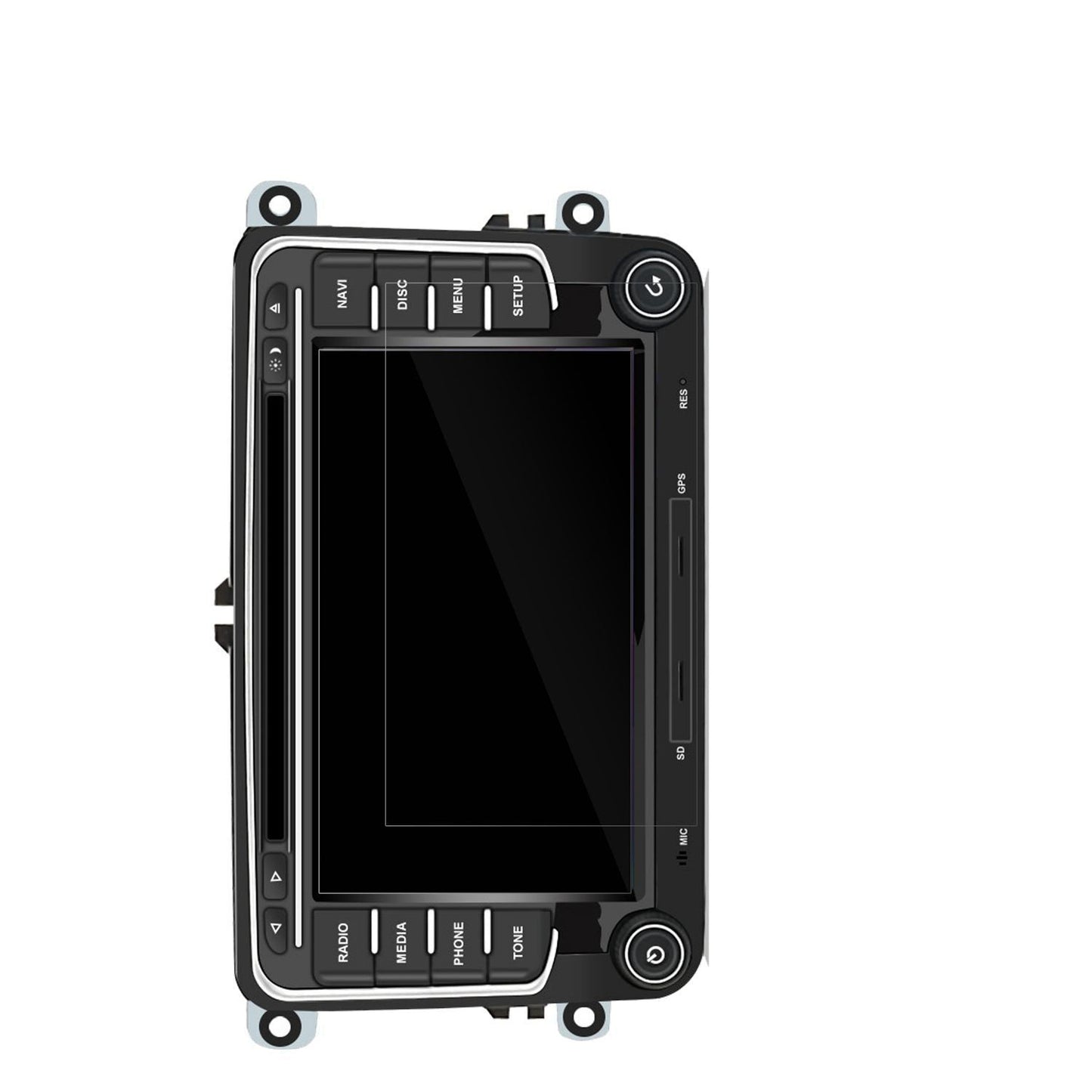 2x Schutzfolie klar für Junsun DE.ZQMT74D Display- (2)
