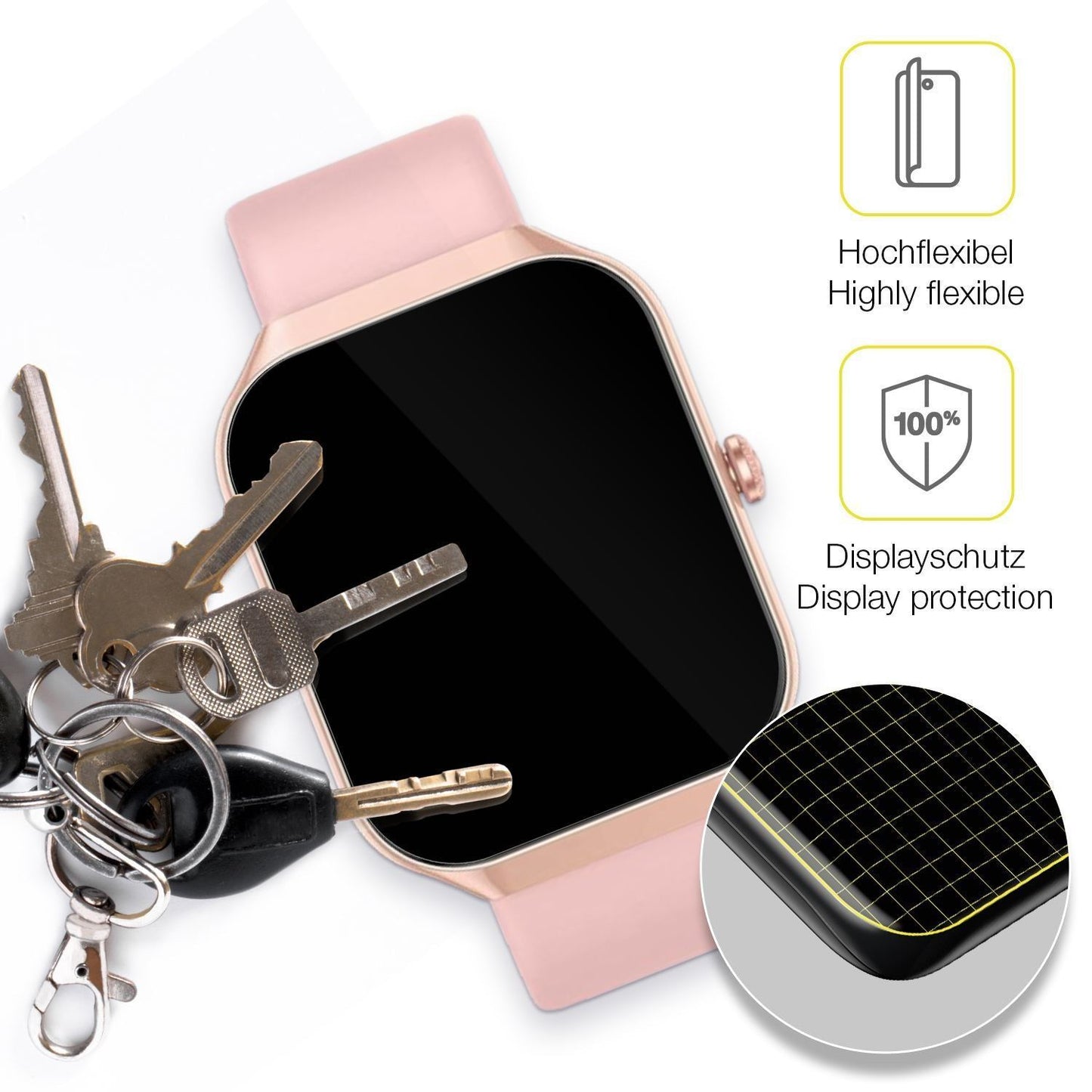 2x 3D Full Cover Schutzfolie für Fempoin P99 1.96  (3)