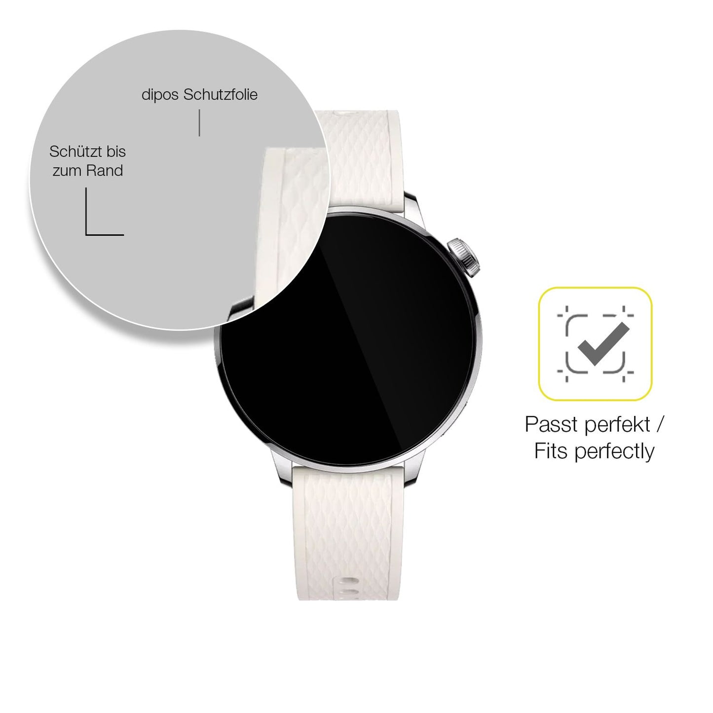 2x 3D Full Cover Schutzfolie für Oppo Watch X2 Min (6)