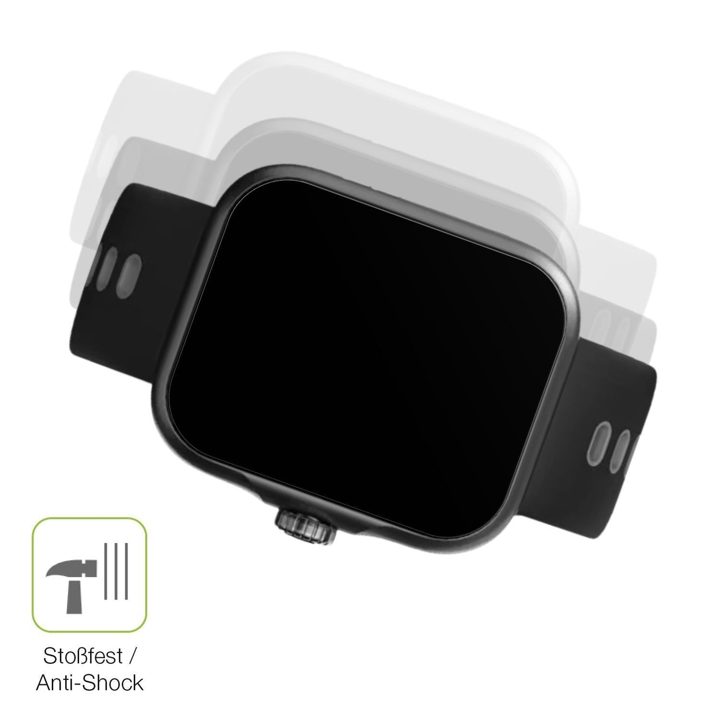 2x Full Cover Schutzfolie matt für CW Watch S1 (4)