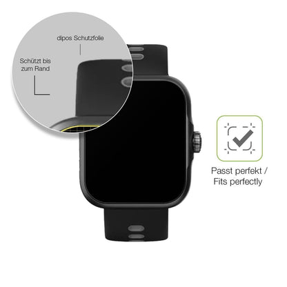 2x Full Cover Schutzfolie matt für CW Watch S1 (6)