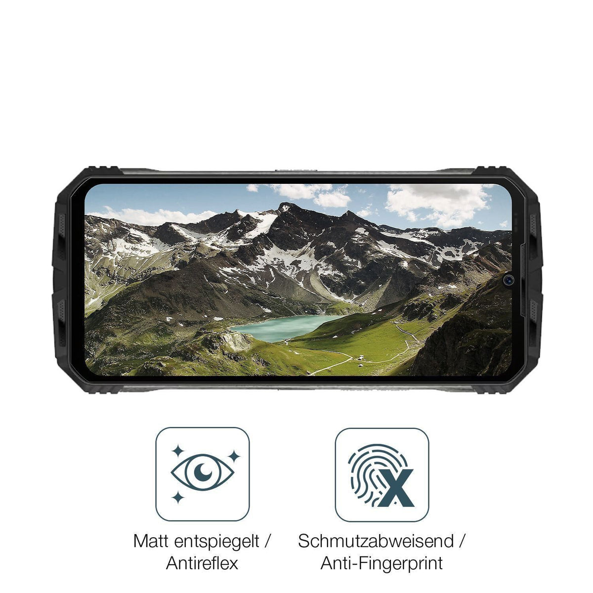 2x 9H Schutzfolie matt für Doogee V30 Pro Panzerfo (5)