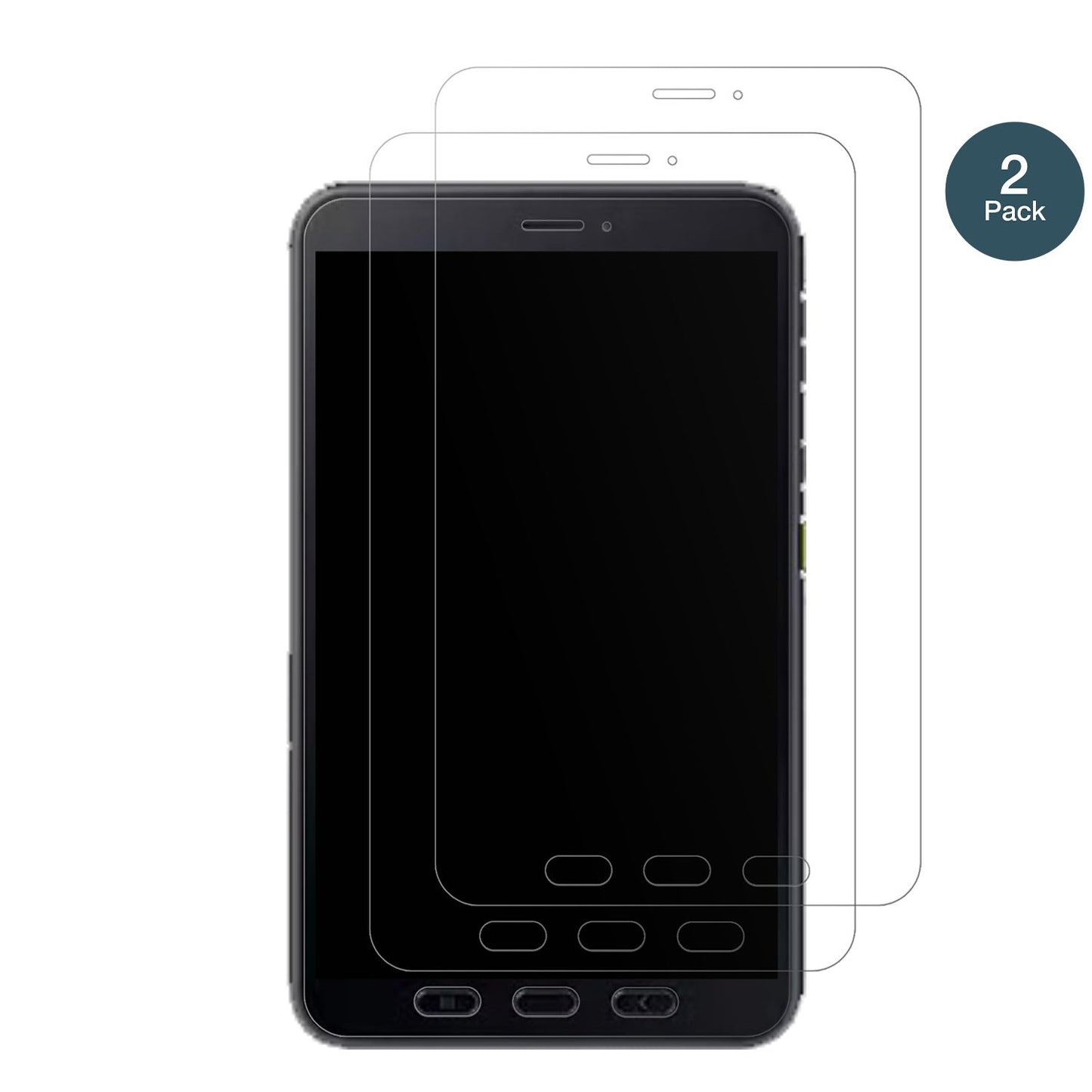 2x 9H Schutzfolie matt für Samsung Galaxy Tab Acti (2)