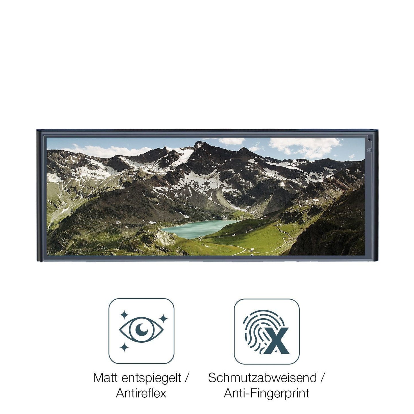 2x Schutzfolie matt für Krunia RC06 9.26 Zoll Disp (4)