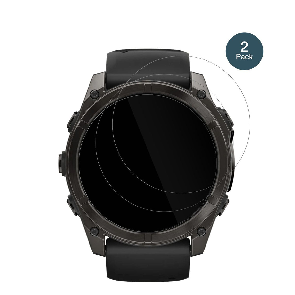 2x 9H Schutzfolie für Garmin Fenix 8 43mm Panzerfo (2)