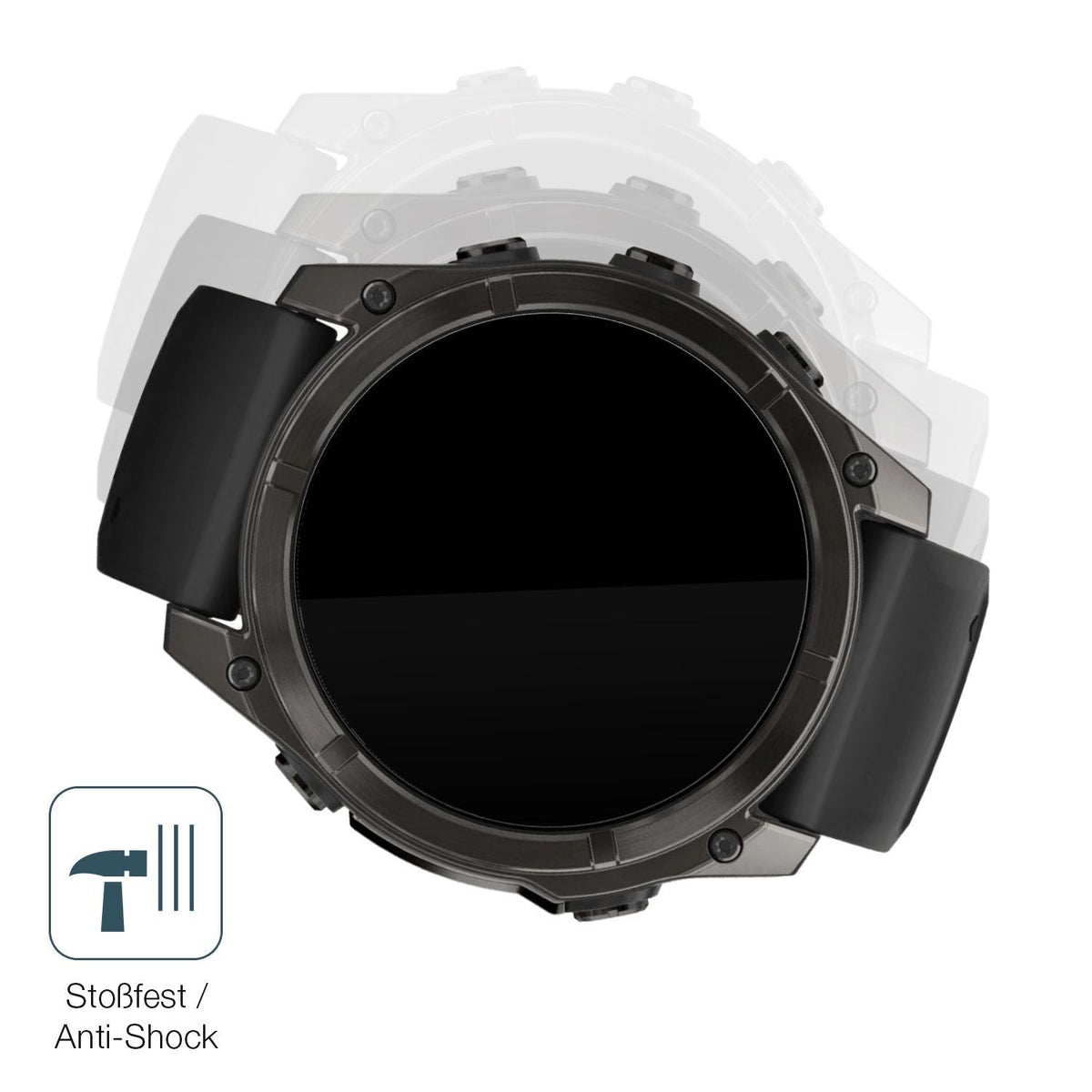 2x 9H Schutzfolie für Garmin Fenix 8 43mm Panzerfo (4)