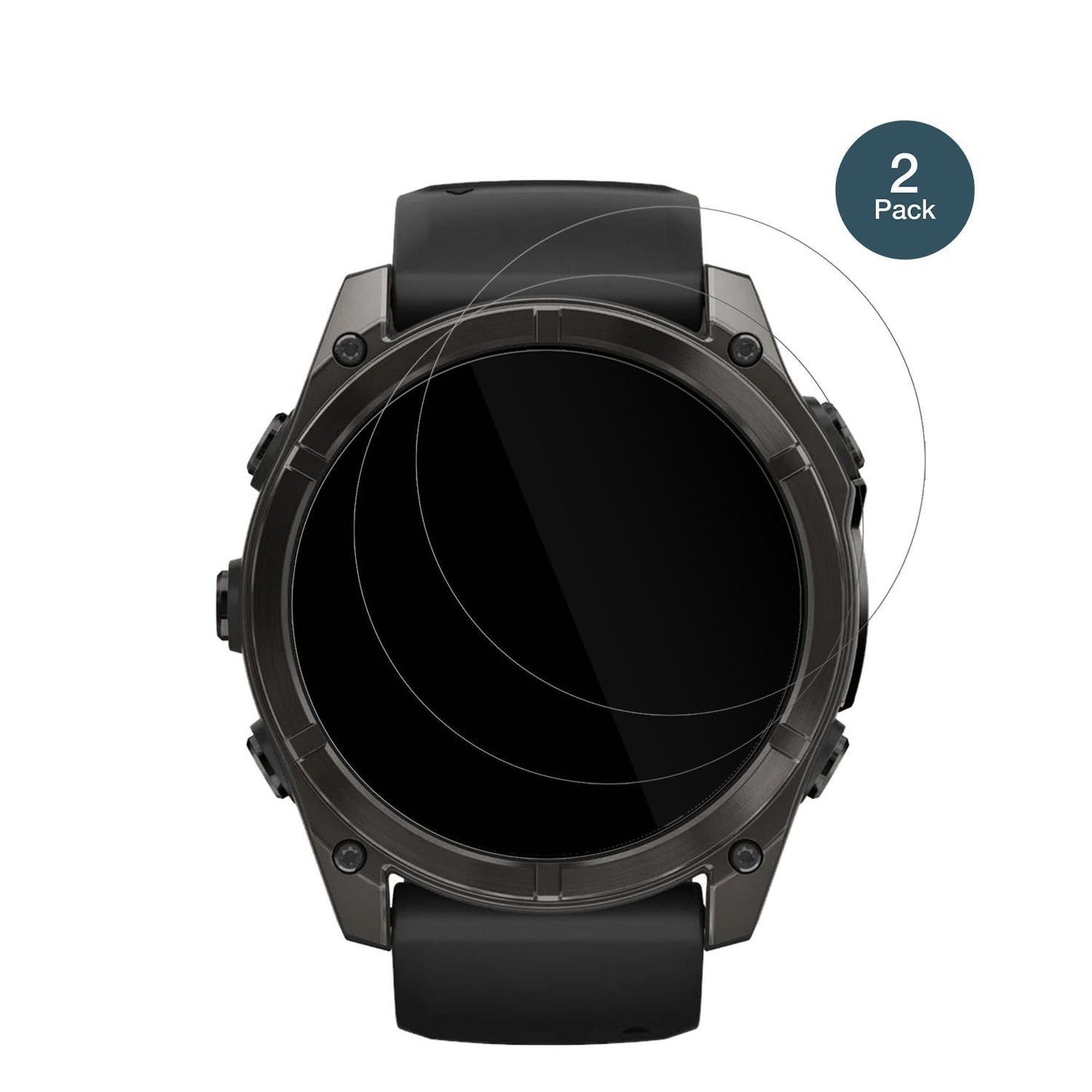 2x 9H Schutzfolie für Garmin Fenix E 47mm Panzerfo (2)