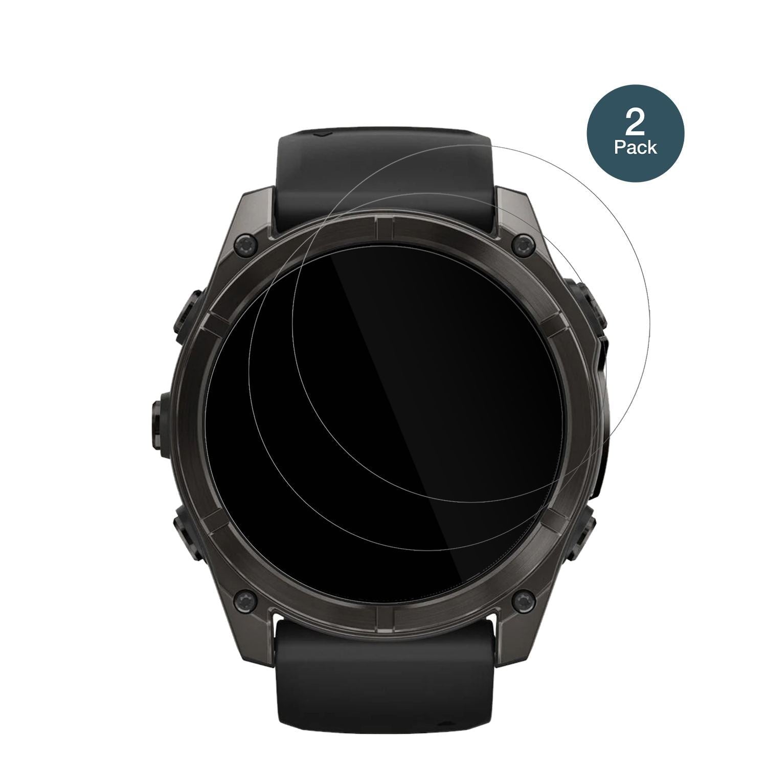 2x 9H Schutzfolie für Garmin Fenix E 47mm Panzerfo (2)